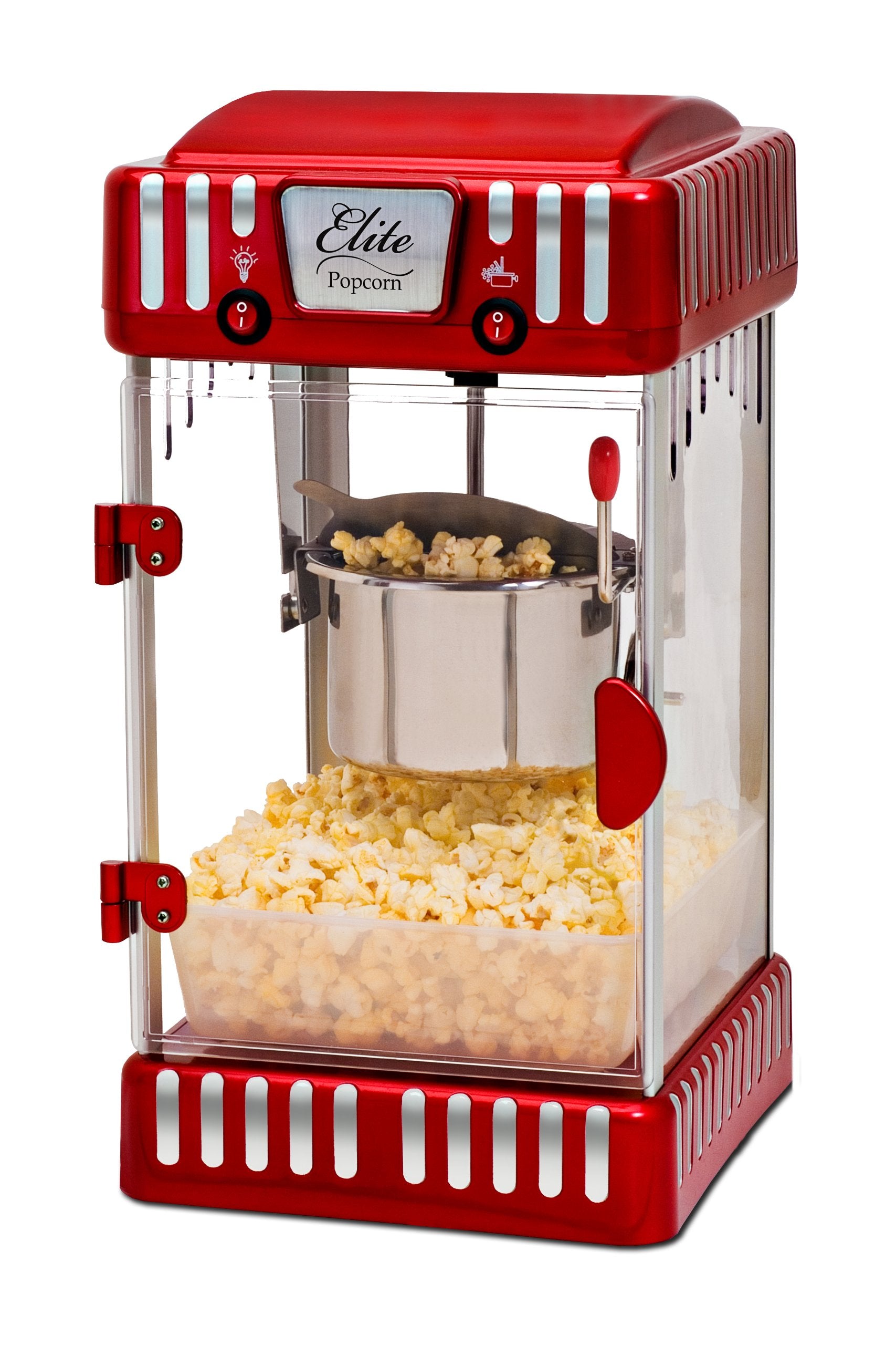 Elite Gourmet Epm-250 Maxi-Matic 2.5 Ounce Classic Carnival, Tabletop Kettle Popcorn Popper Machine, Retro-Style, Movie Hot Butt