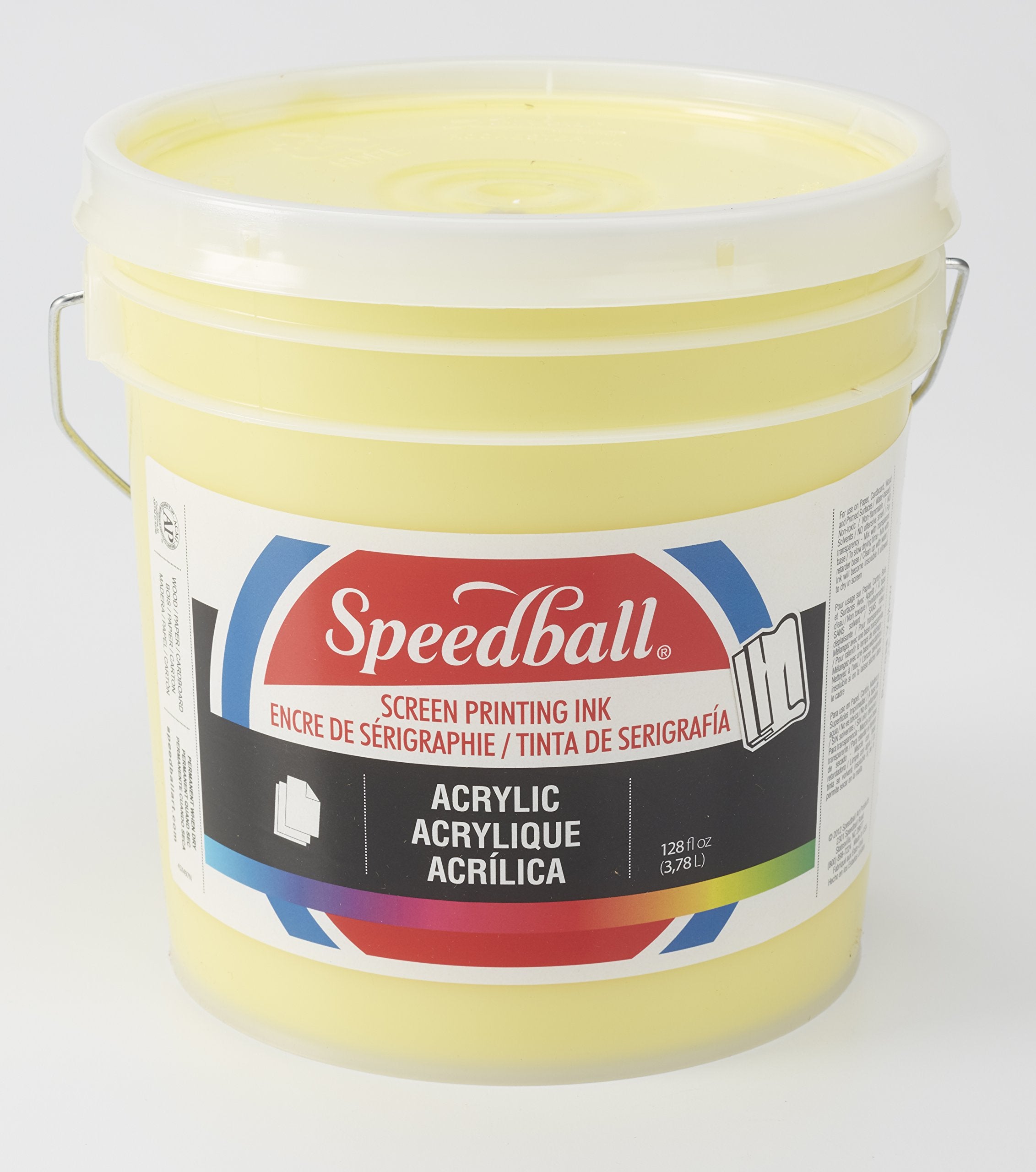 Speedball Acrylic Screen Printing Ink, 128-Ounce, Process Yellow