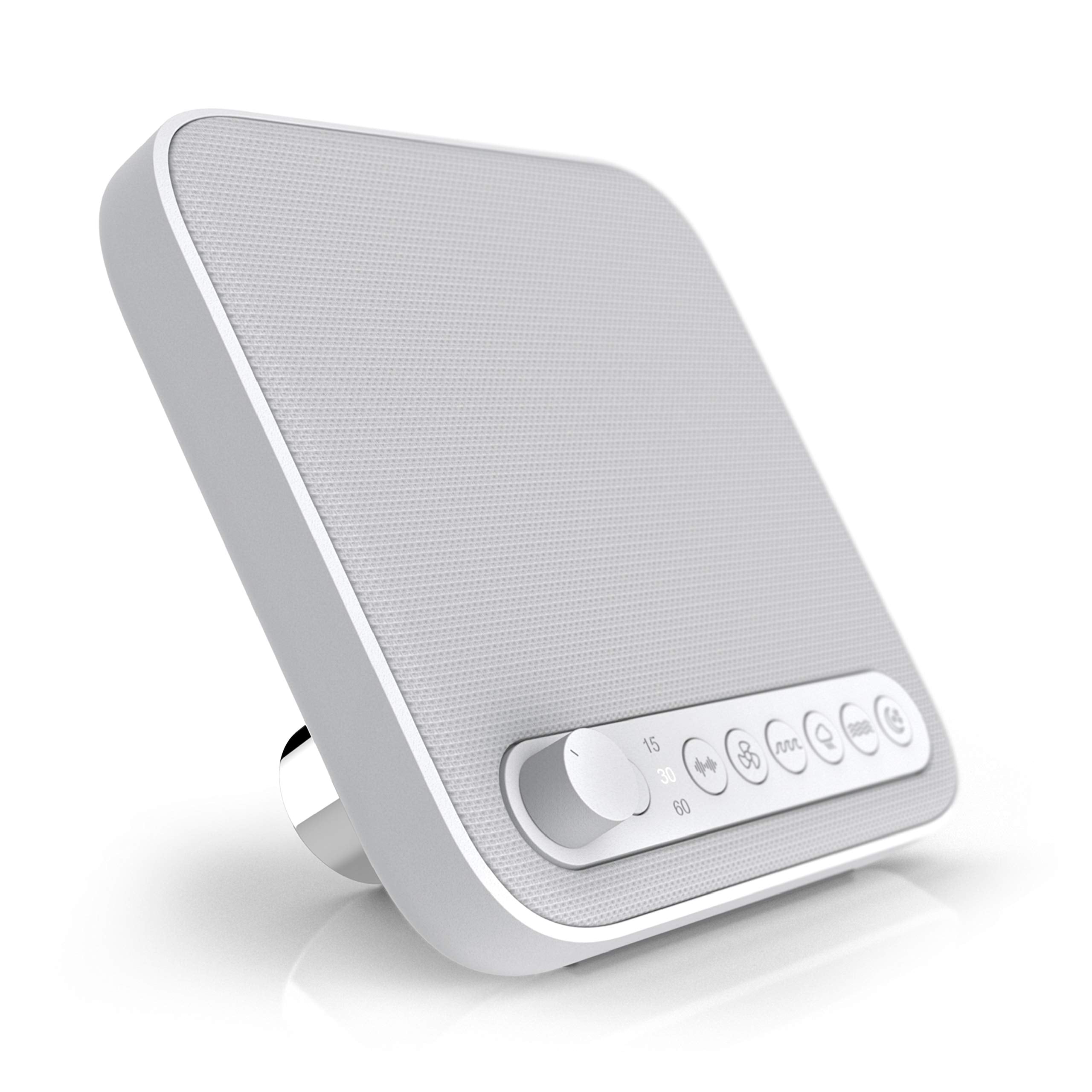 Pure Enrichment Wave Premium Sleep Therapy Sound Machine With Usb Charger - Seamless Looping With 6 Soothing All-Natural Sounds,