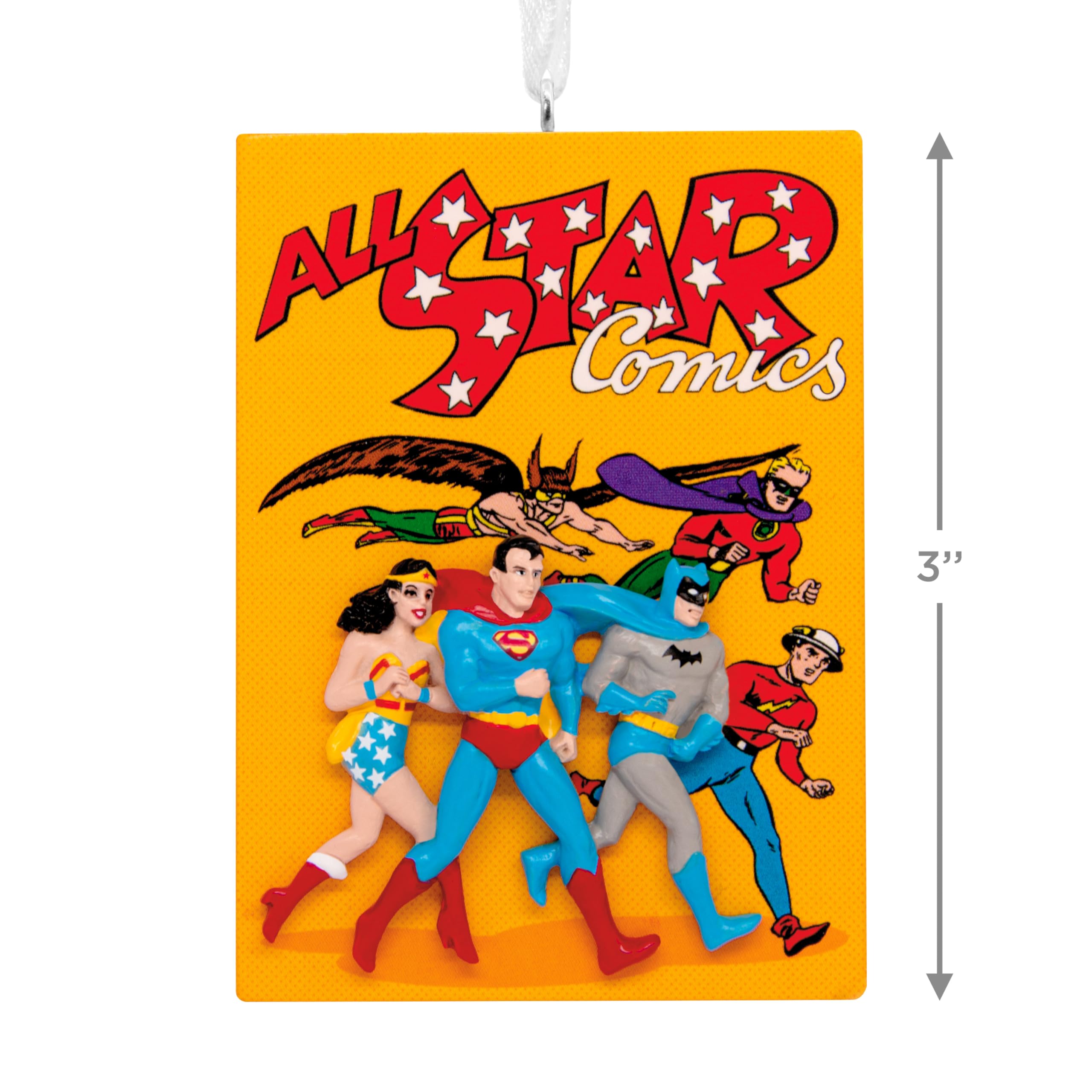 Hallmark DC Justice League Comic Book Christmas Ornament, Super Hero Gifts
