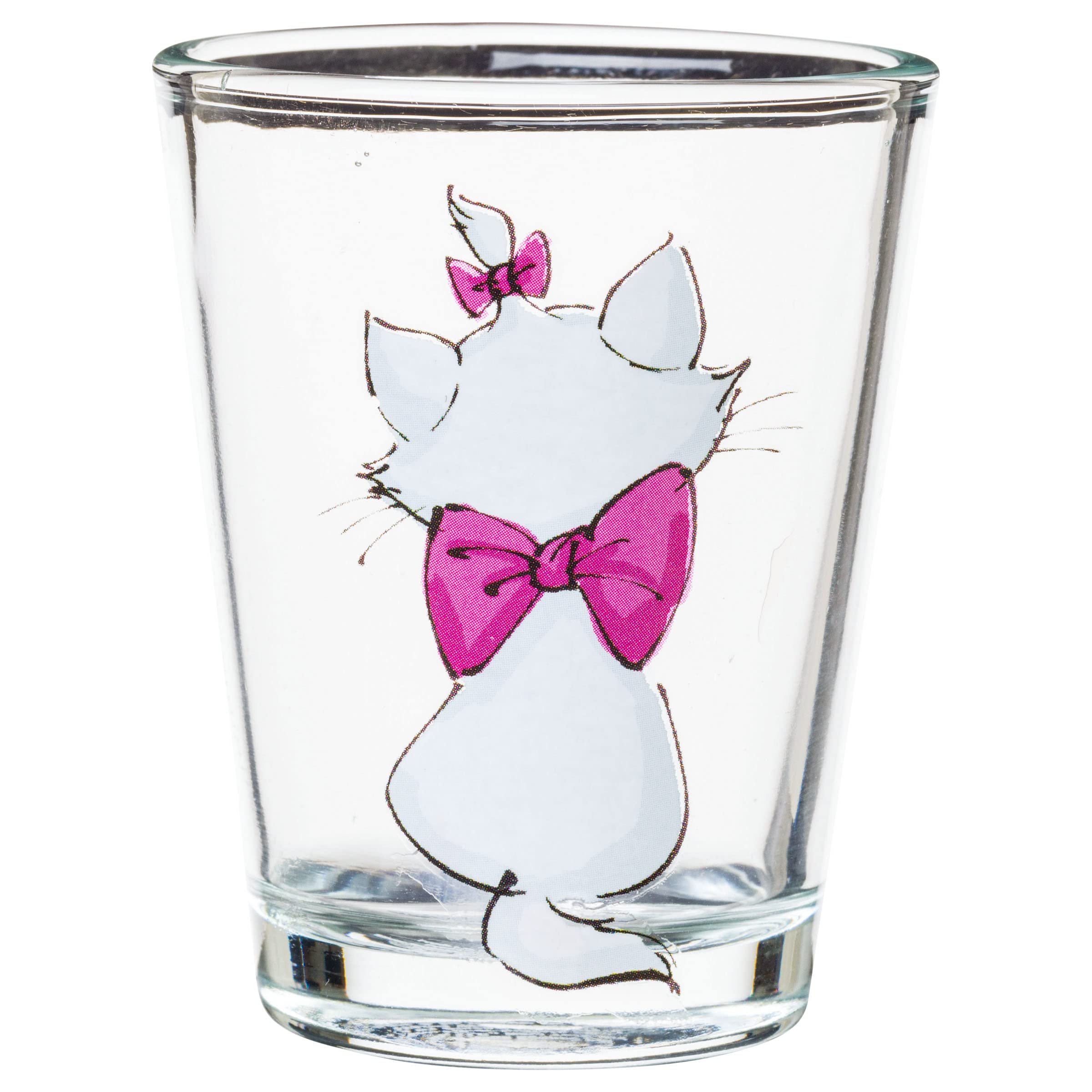 Silver Buffalo Disney Aristocats Featuring Marie 4 Pack Mini Glasses, 1.5 Ounces