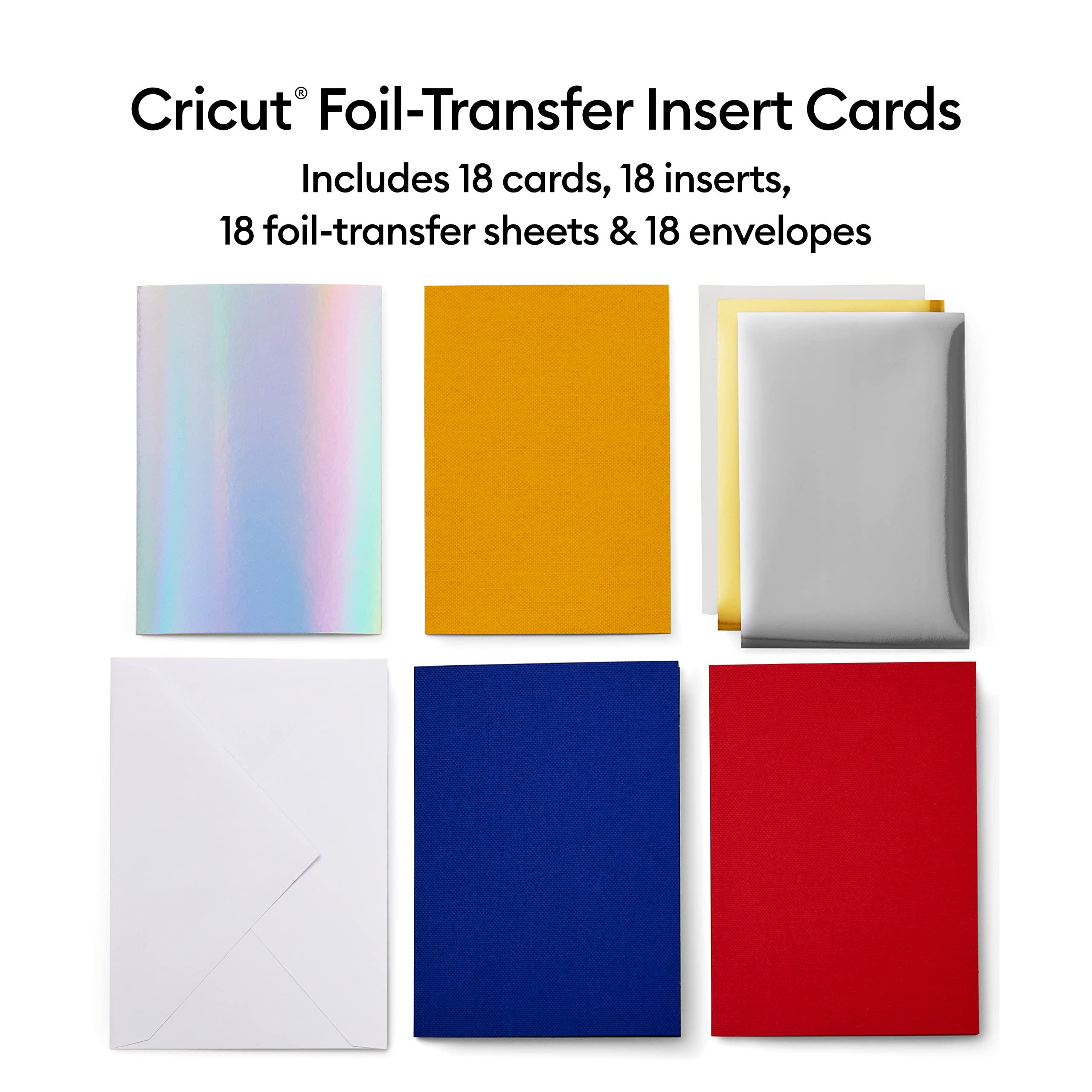 Cricut Foil Transfer Insert Cards R10, Easy Release Foil To Craft Cricut Cards, Create Birthday Cards, Thank You Cards, Compatib