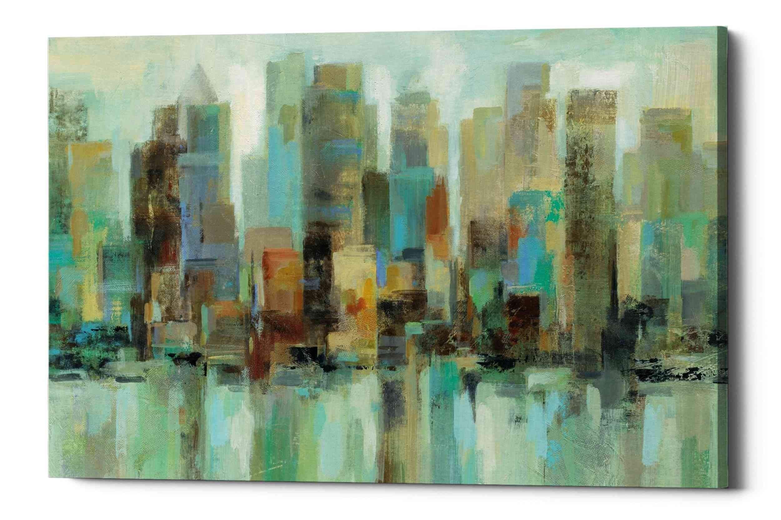 Epic Graffiti 'Morning Reflections' By Silvia Vassileva, Canvas Wall Art, 40''X60''