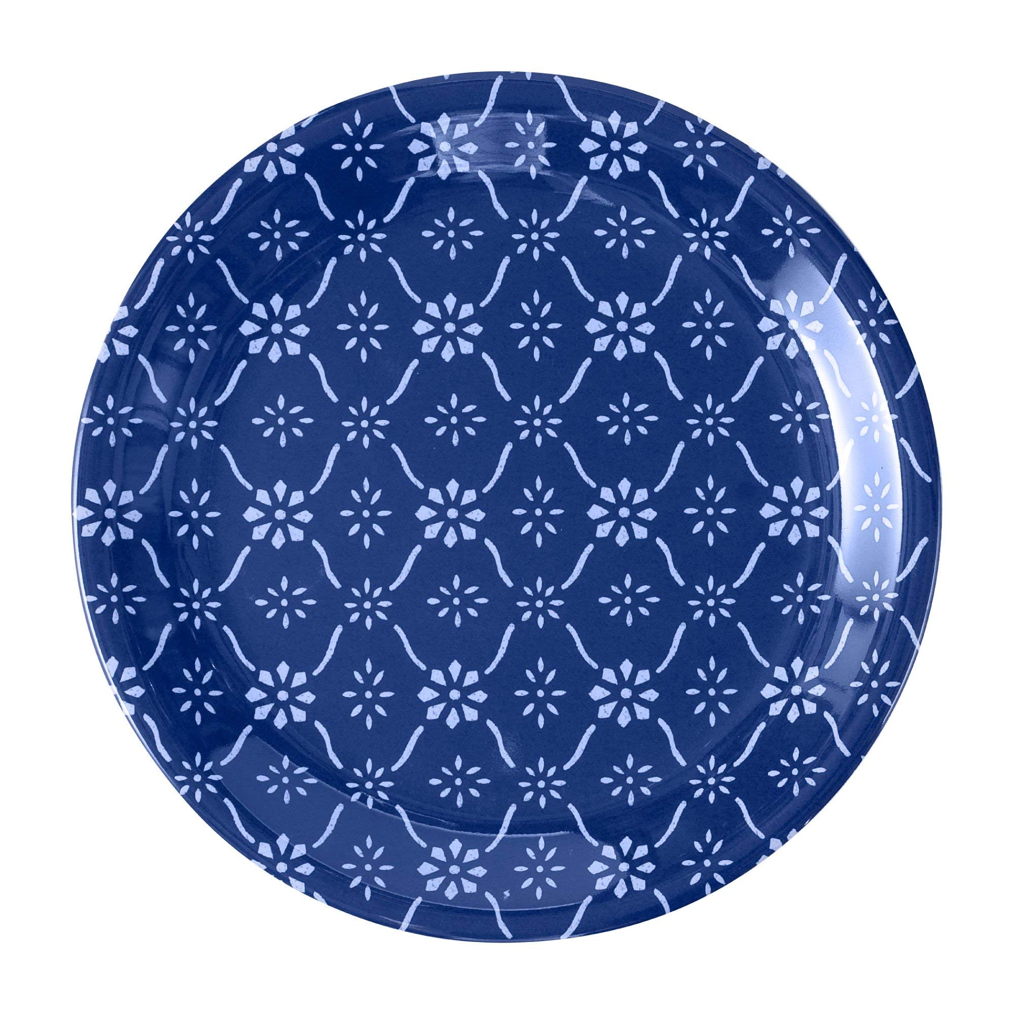 Upware 4-Piece 6.75 Inch Melamine Dessert Plates Appetizer Dinner Plates Small Serving Plates Party Plates Round Plate For Desse