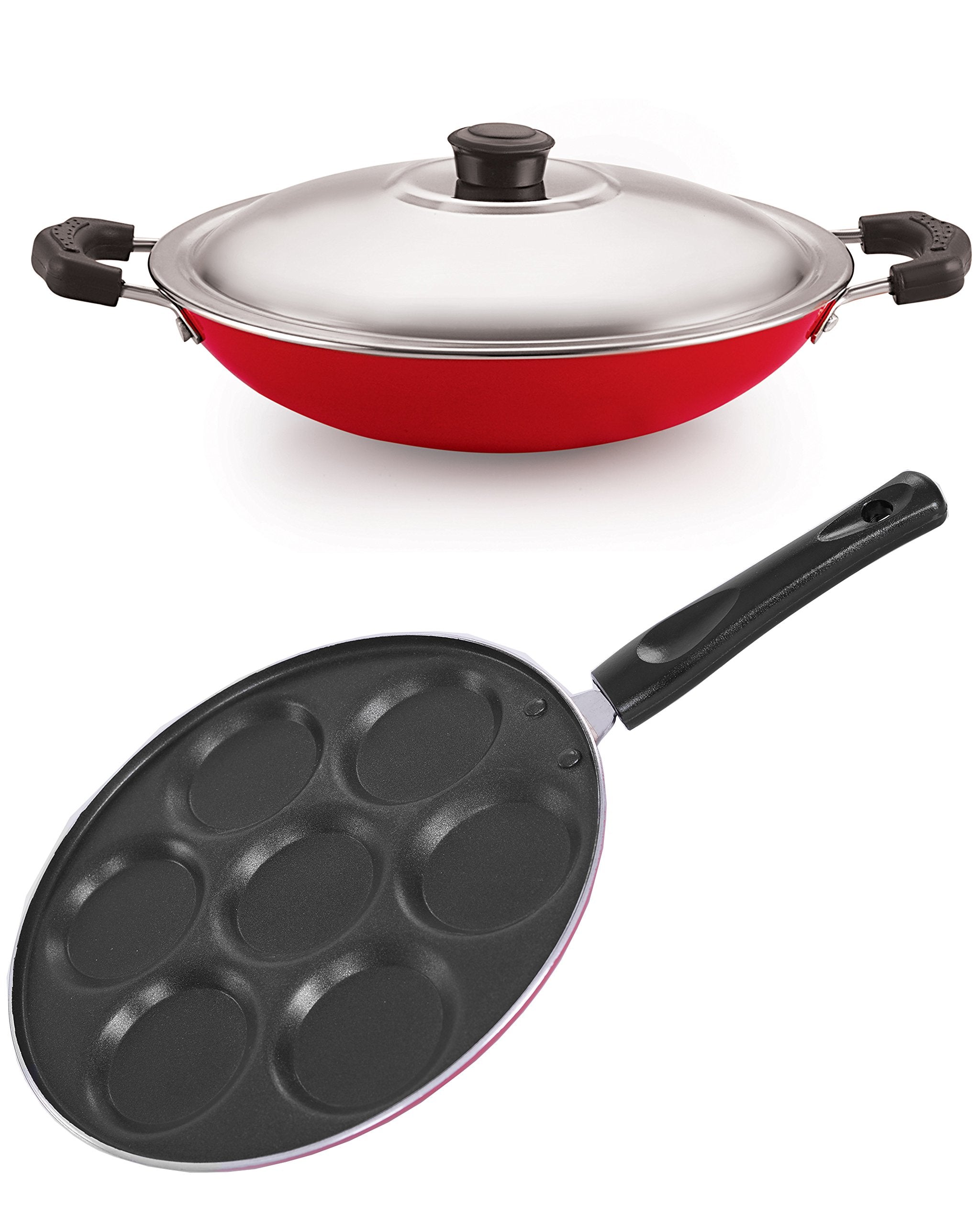 Nirlon NonStick Aluminium Appachatti And Uttapam Tawa Combo Set Offer