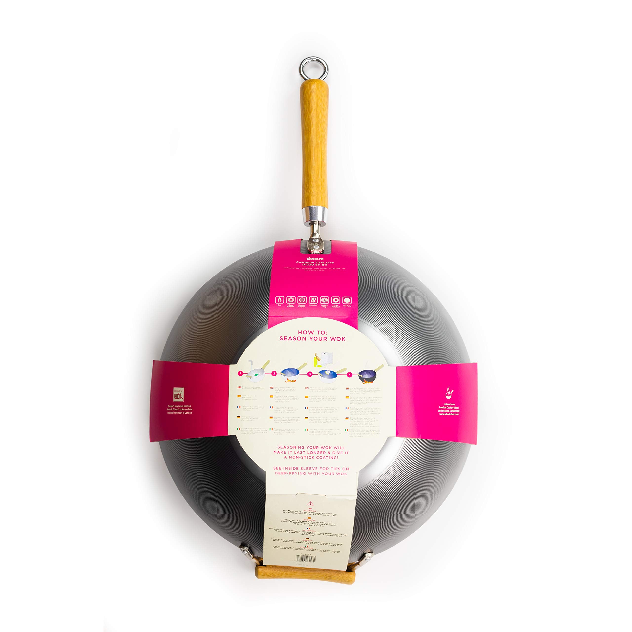 School Of Wok - 14''/36Cm Carbon Steel Wok