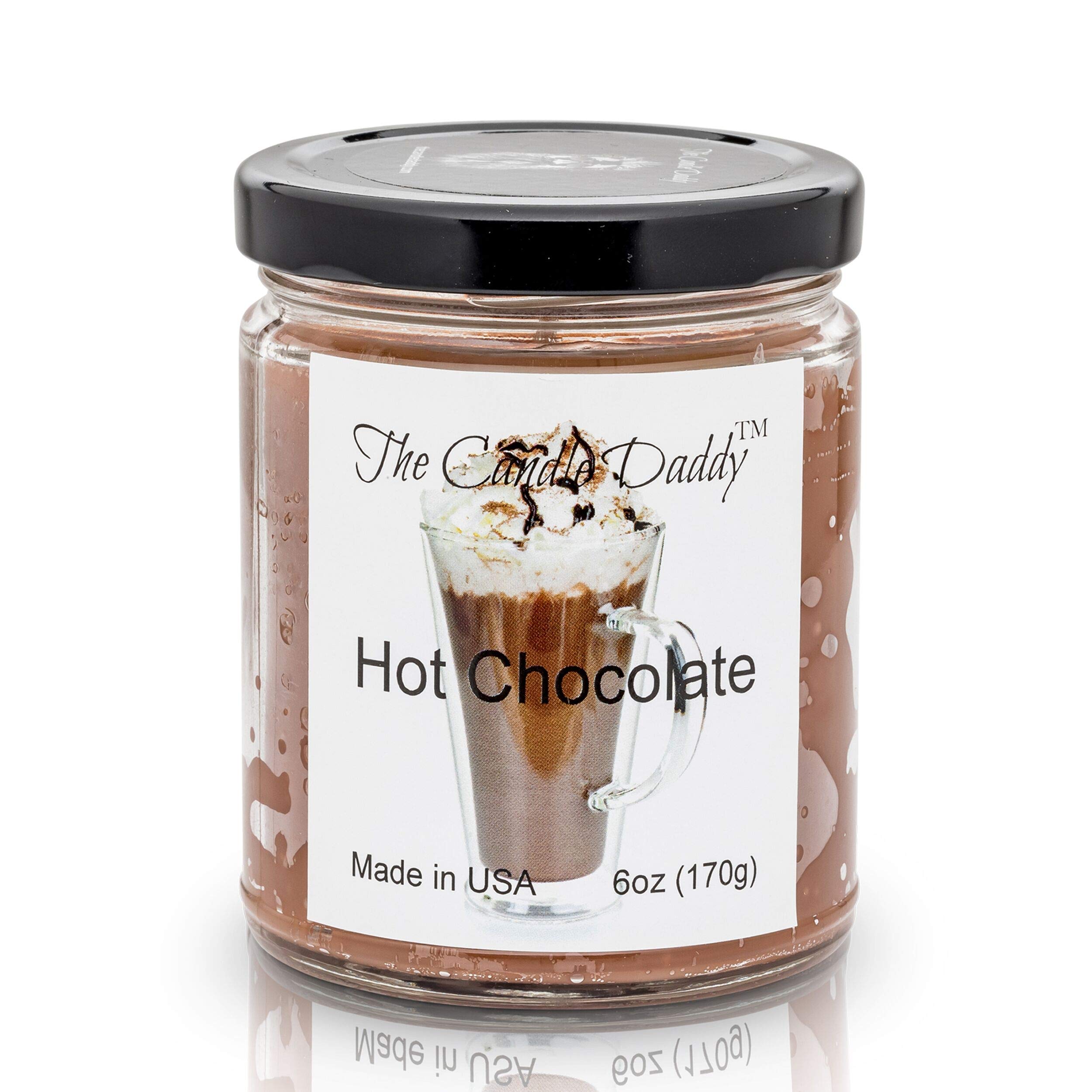 Hot Chocolate Cocoa Candle 6 oz Glass jar - 40 Hour Burn time - Poured in Small batches in The USA