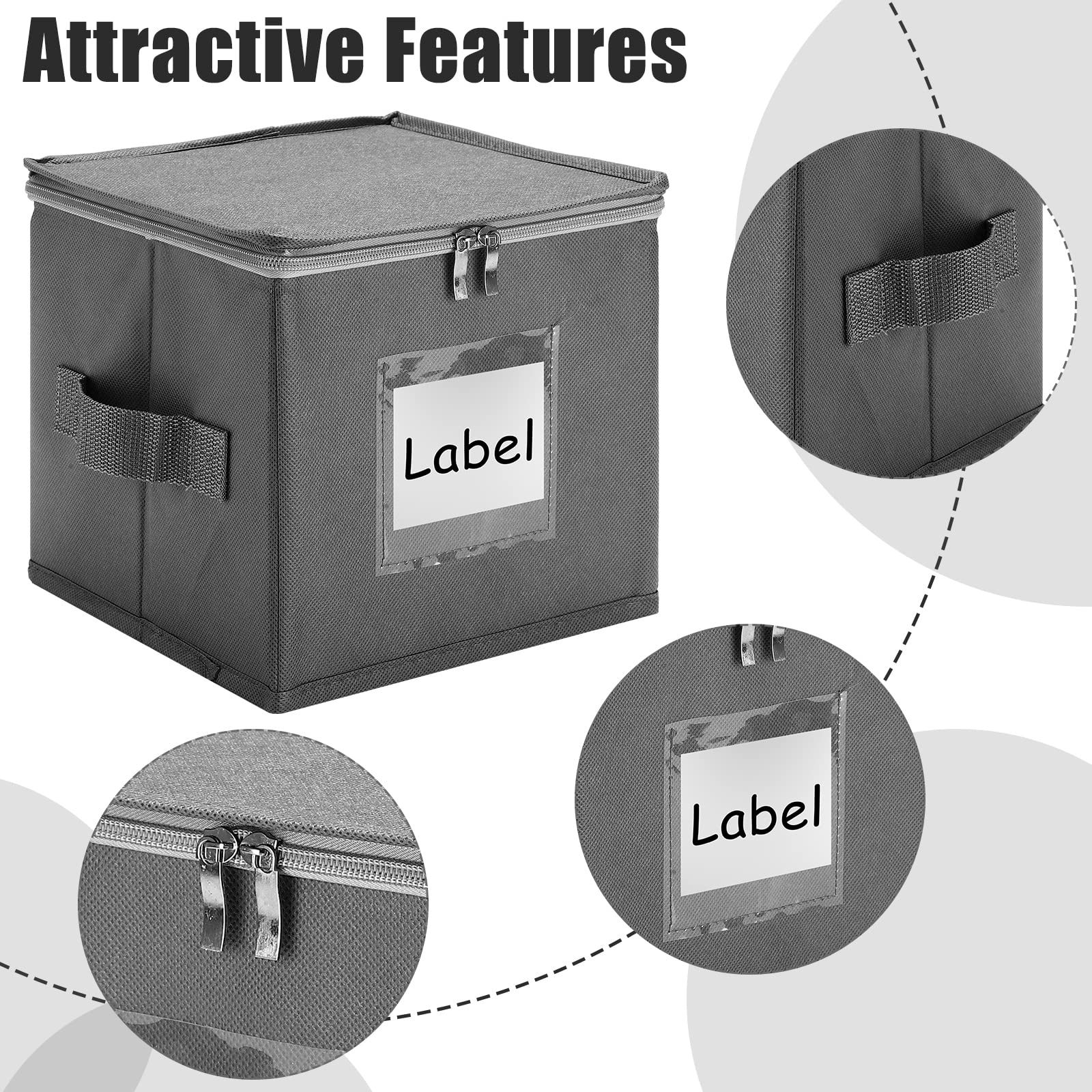 Karenhi 4 Pcs China Storage Containers Hard Shell, China Plate Storage Containers With Lid Stackable Platter Storage For Dishes