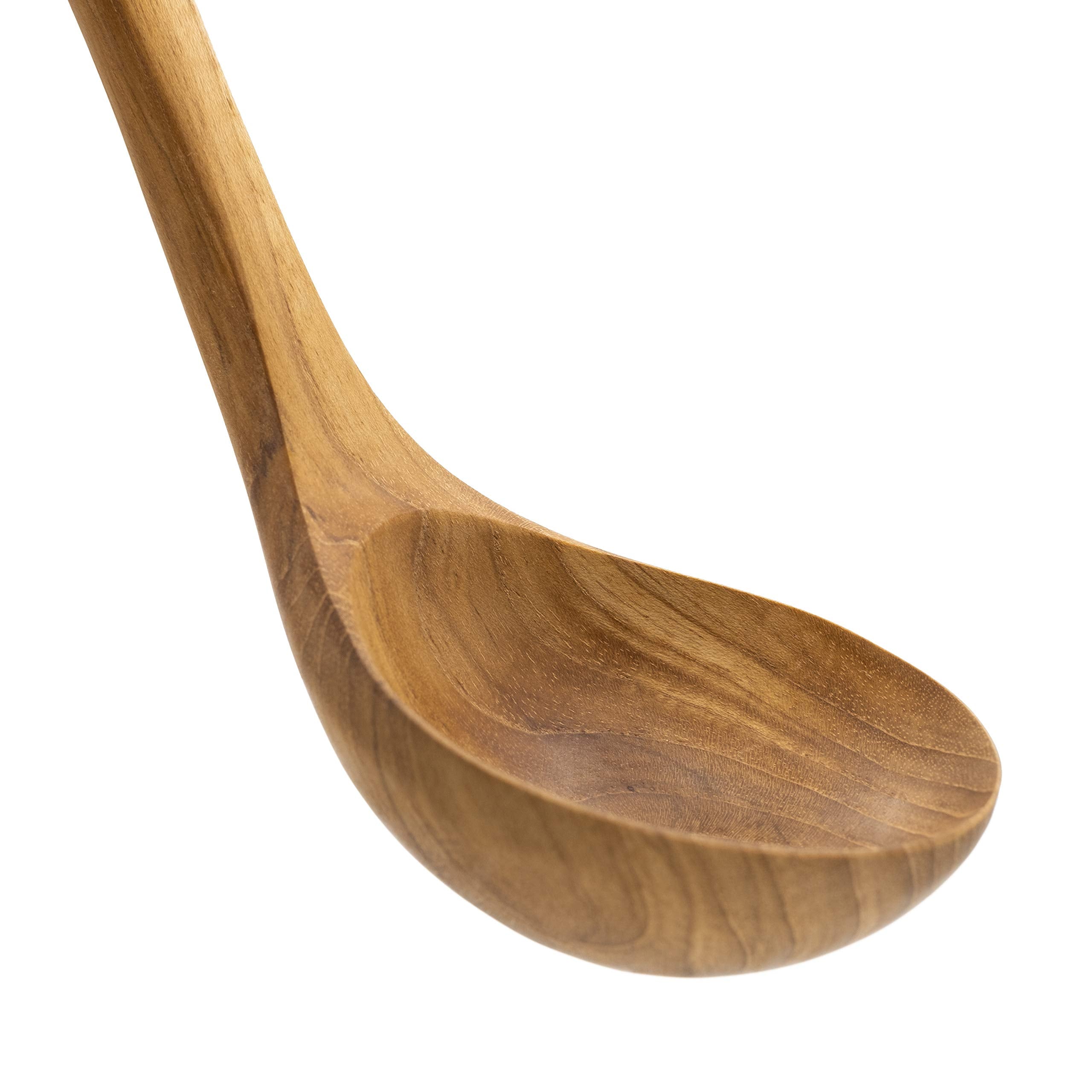Faay Ladle, Serving Ladle, Cooking/Kitchen Ladle | 100% Eco Friendly Server Gravy Ladle, Wooden Kitchen Tool, Hand Carved Wood U