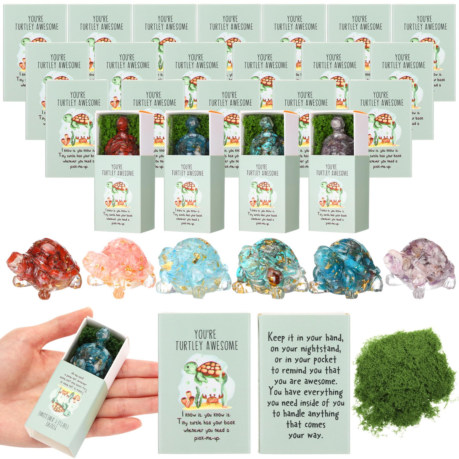 DoubleFill 24 Set Emotional Appreciation Gift for Coworkers Positive Bulk Support Pocket Hug Christmas Thanksgiving Day Gifts fo