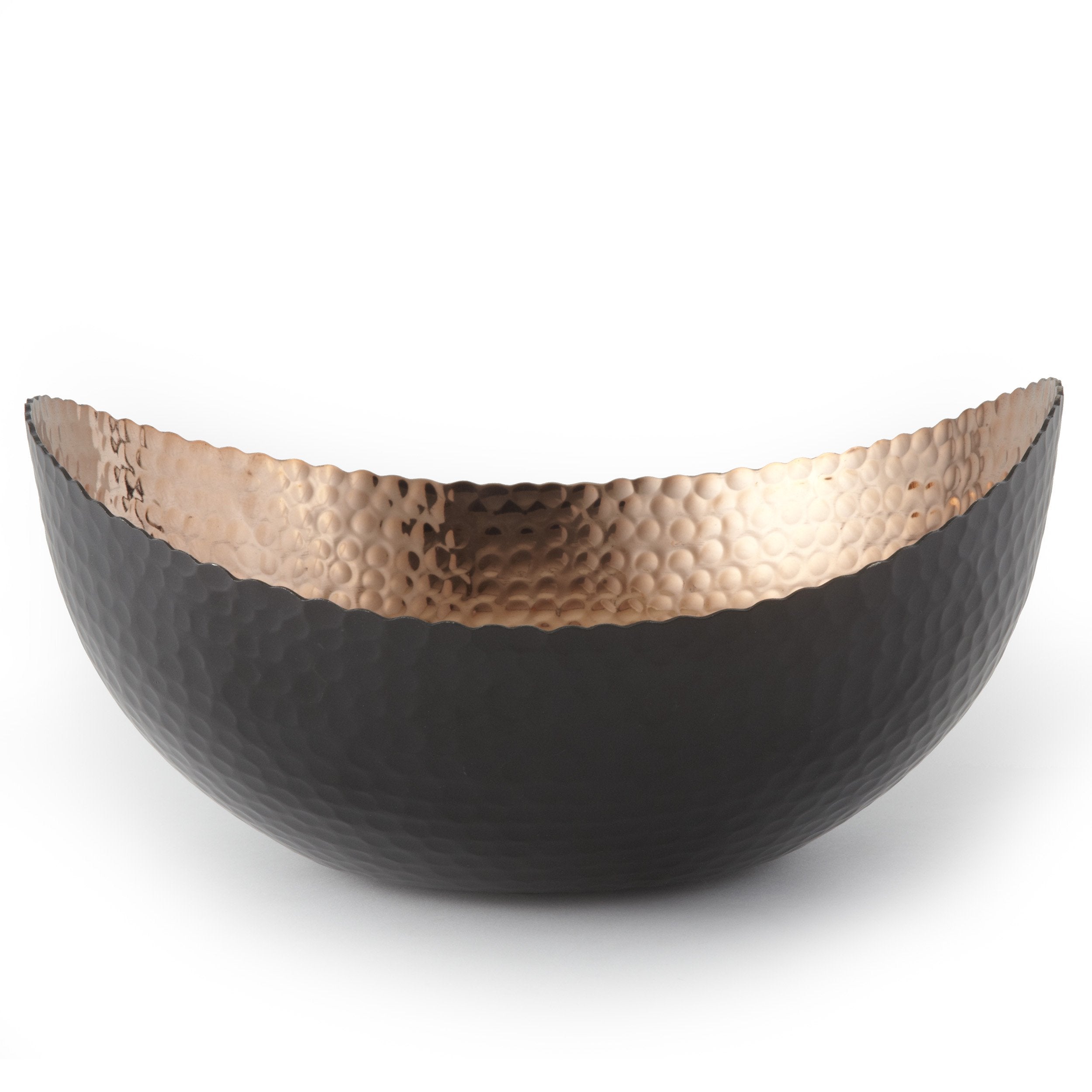 Elegance Eclipse Bowl, 10'' X 9.75'', Black/Copper