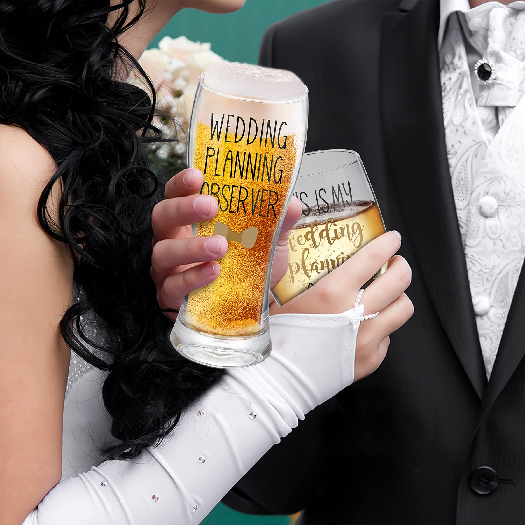 This Is My Wedding Planning Glass Set, Engagement Gift For Couples, Mr & Mrs Gift, Anniversary, Wedding Gift For Newlyweds, Brid