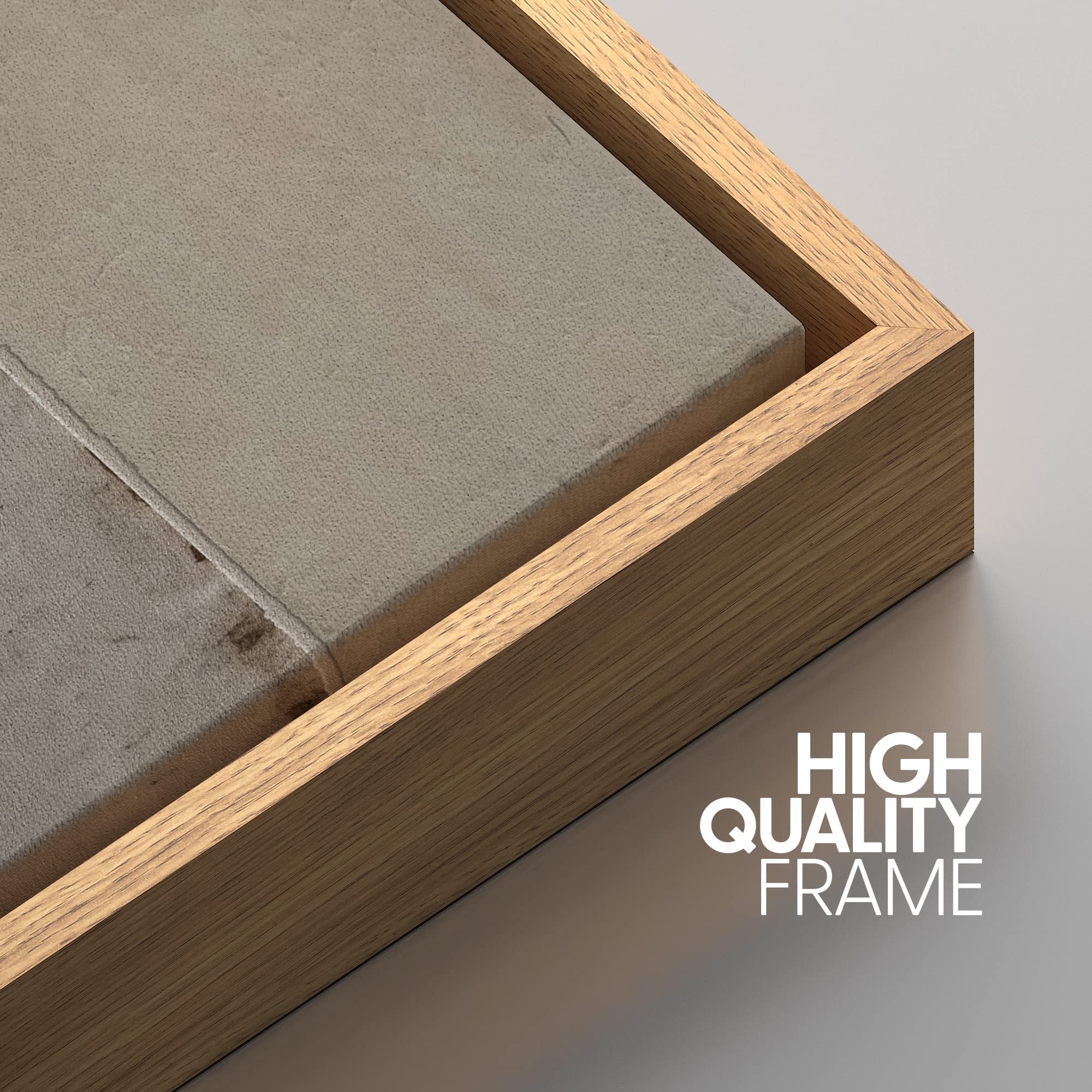 Idea4Wall Framed Canvas Print Wall Art Geometric Gray Grunge Retro Color Blocks Abstract Shapes Illustrations Modern Art Minimal