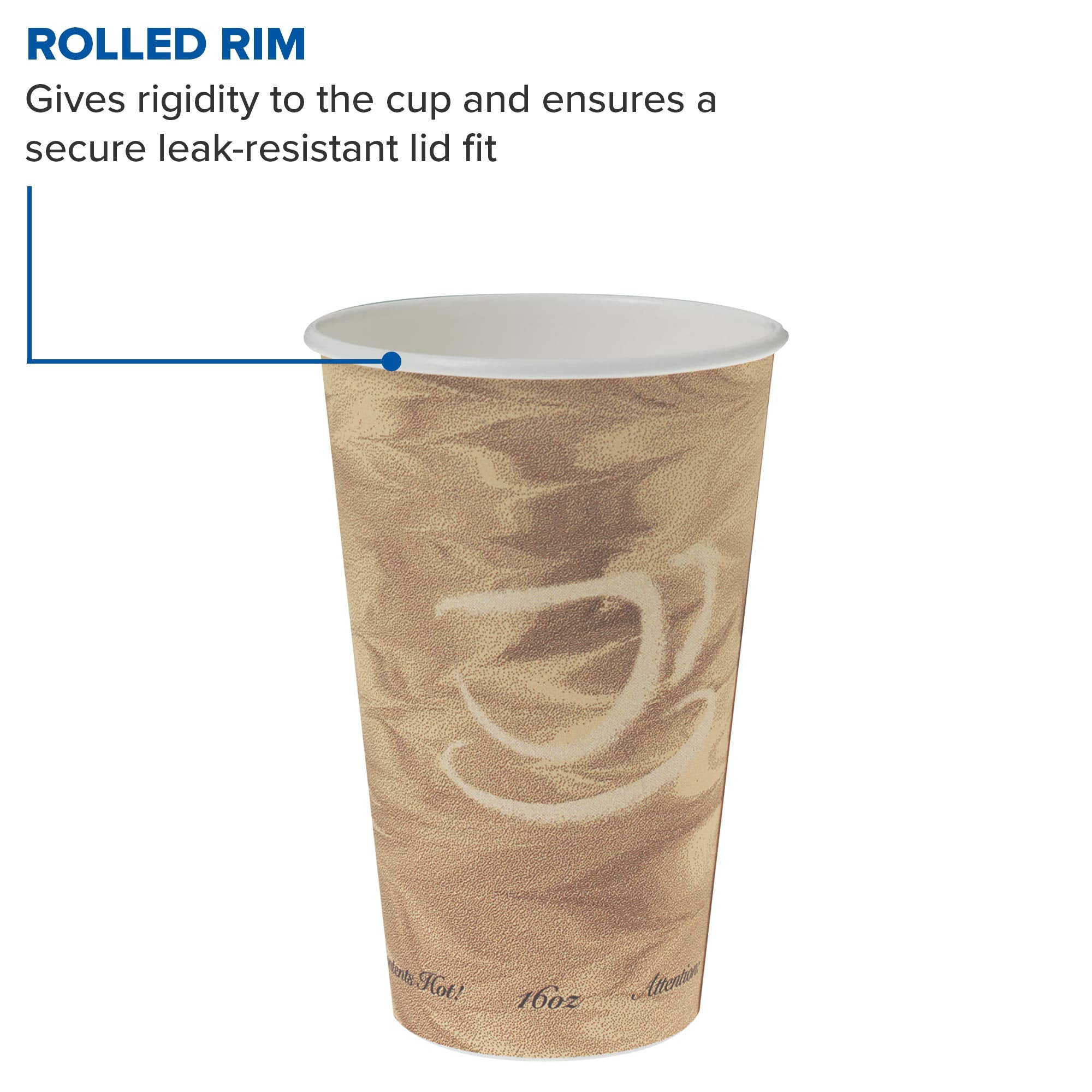 Solo 316Ms-0029 16 Oz Mistique Ssp Paper Hot Cup (Case Of 1000)