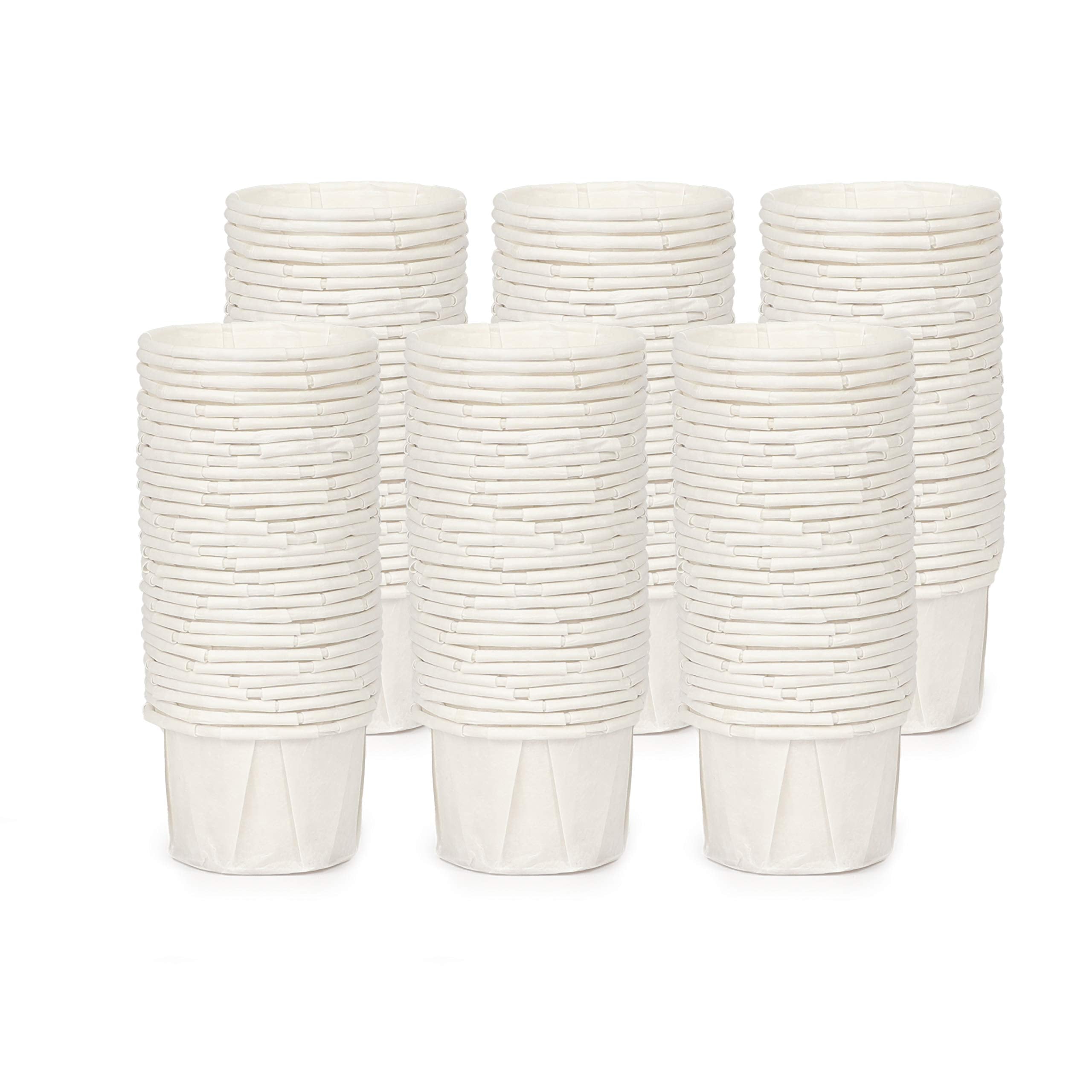 1 Oz Paper Cups- Paper Medicine Taster Ketchup Sacrament Paper Cups (Pack A - 1000 Pack)