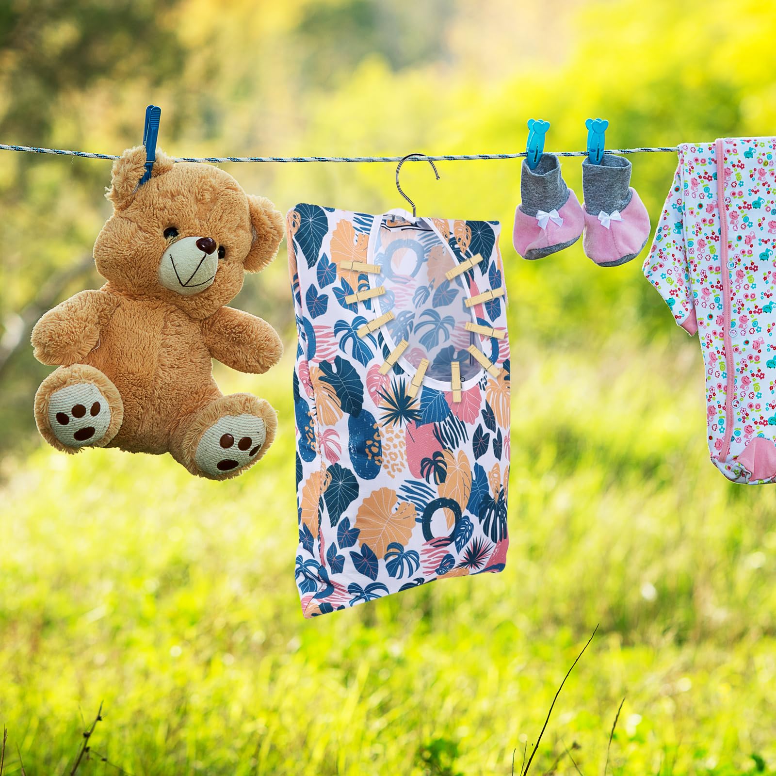 2 Pcs Leaves Style Clothes Pin Bag Clothespin Bag Holder Clothespin Holder 15 X 11 Inch Clothes Pin Hanging Bag Clothespin Bag F