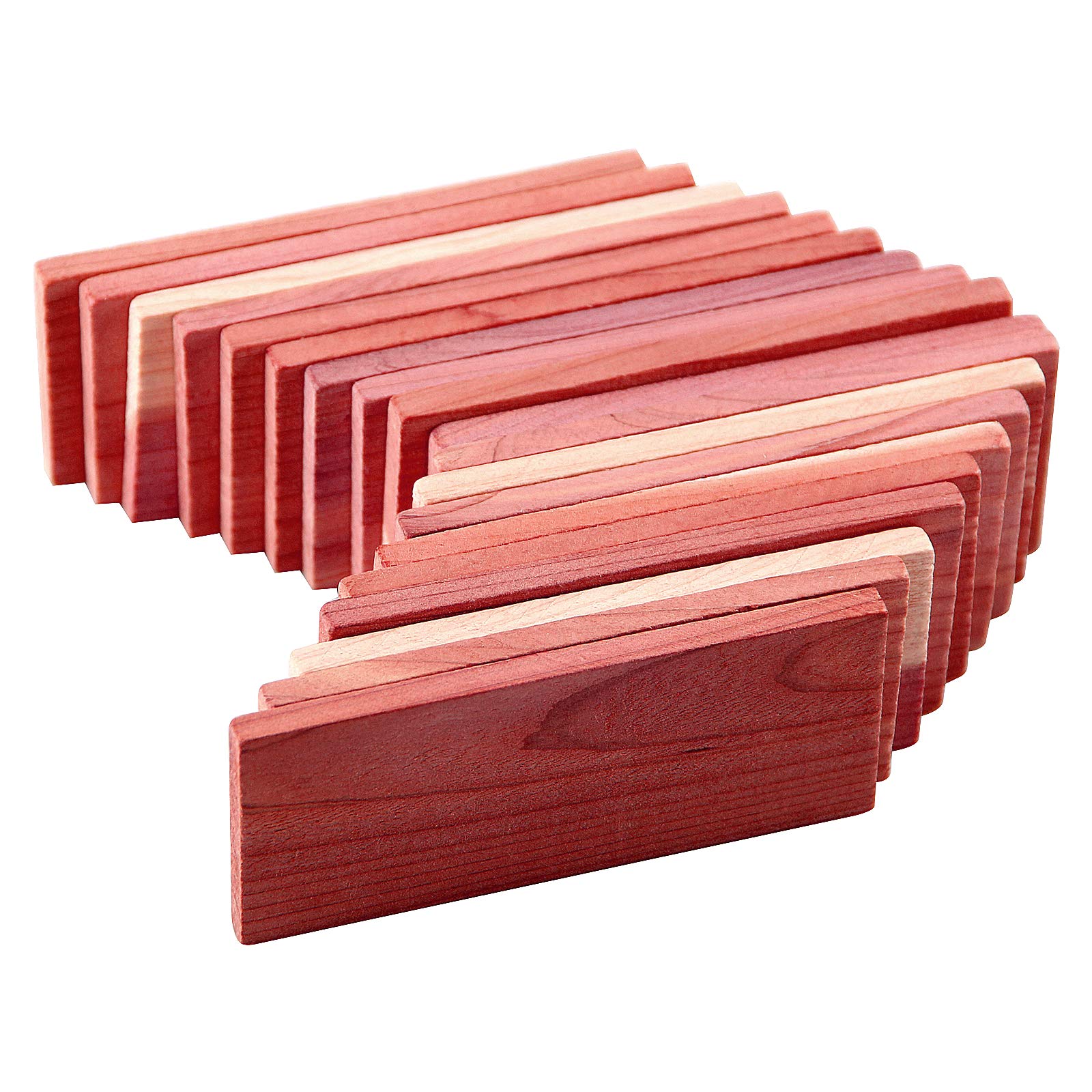 Cedar Space Cedar Blocks for Closet Storage,100% Aromatic Red Ceder Blocks Cedar Planks Chips 16pcs for Closet Drawers 100% Natu