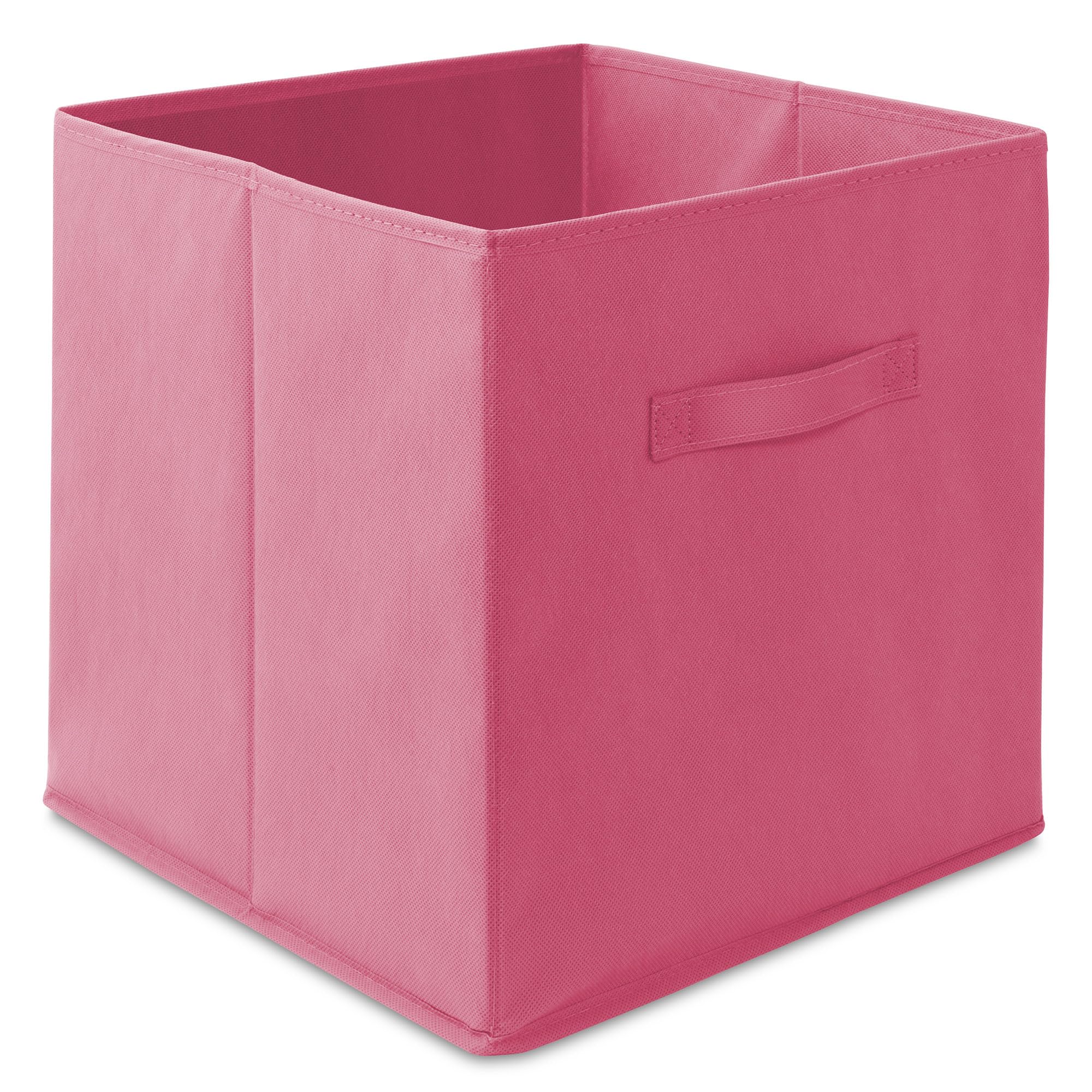 Casafield Set Of 6 Collapsible Fabric Cube Storage Bins, Hot Pink - 13'' Foldable Cloth Baskets For Shelves, Cubby Organizers &