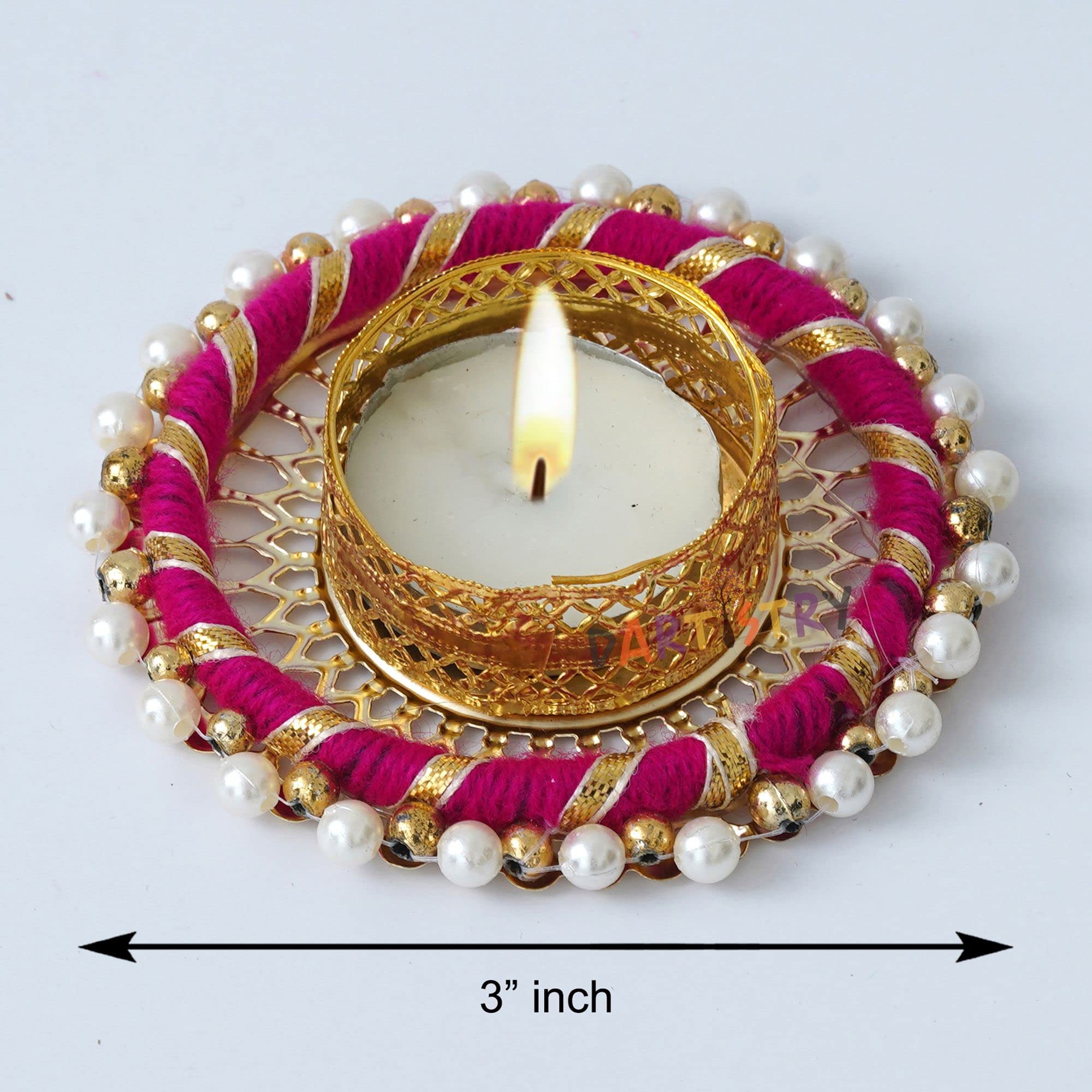 Dartistry Ganpati Diya/Lord Ganesha Deepak/Ganesha Tealight Holder/Showpiece for Home Decor - Decorations Items for Home -Home D