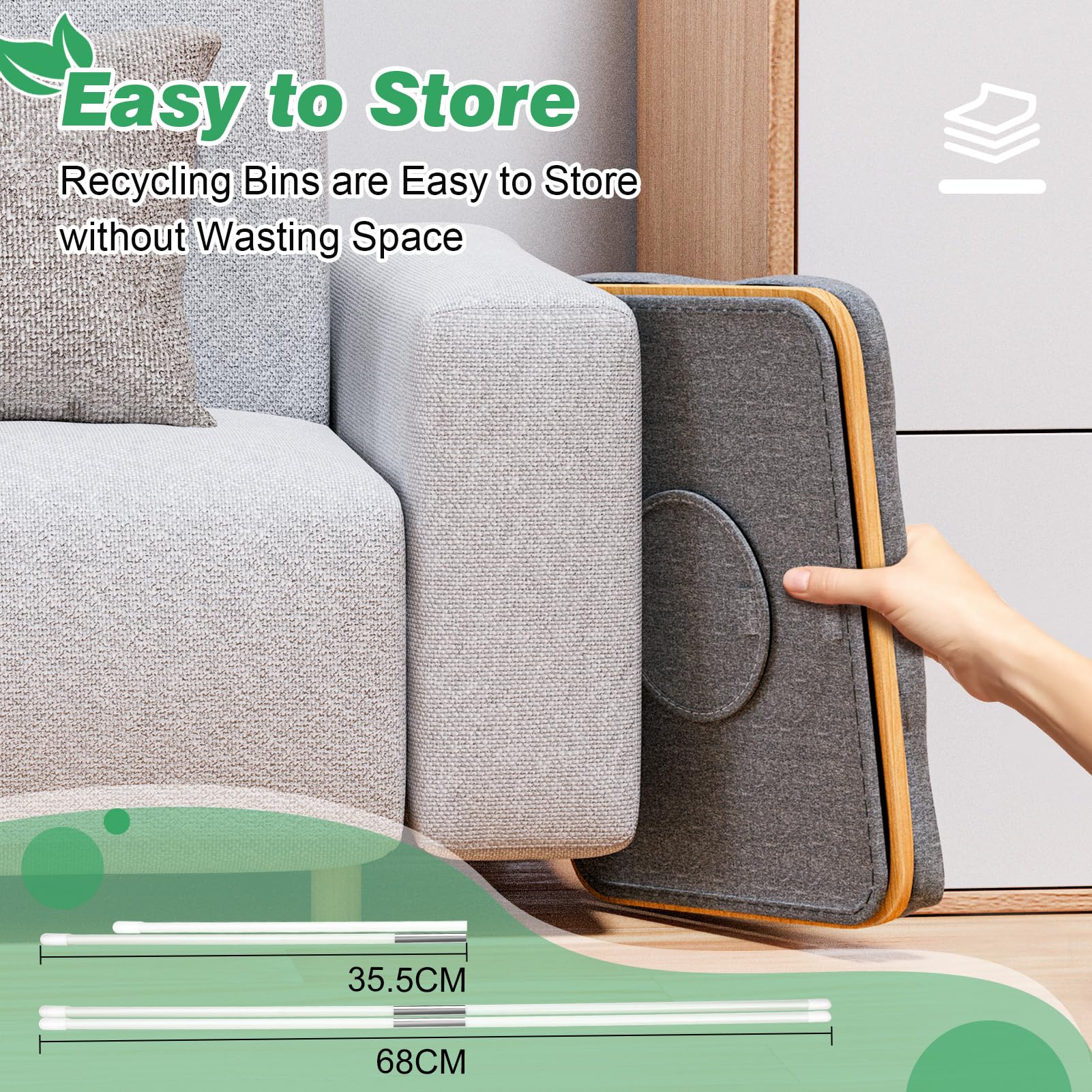 Recycling Bin,100L Recycling Bin For Kitchen Indoor Home,Bottle Recycle 26Gallon Large Capacity With Removable Tote Bag, Collect