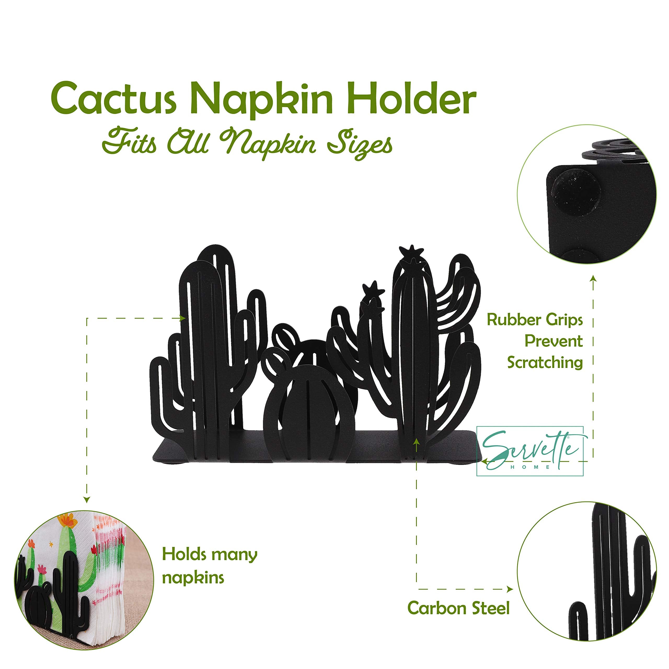 Freestanding Napkin Holders For Table - Set Of 2 Cactus