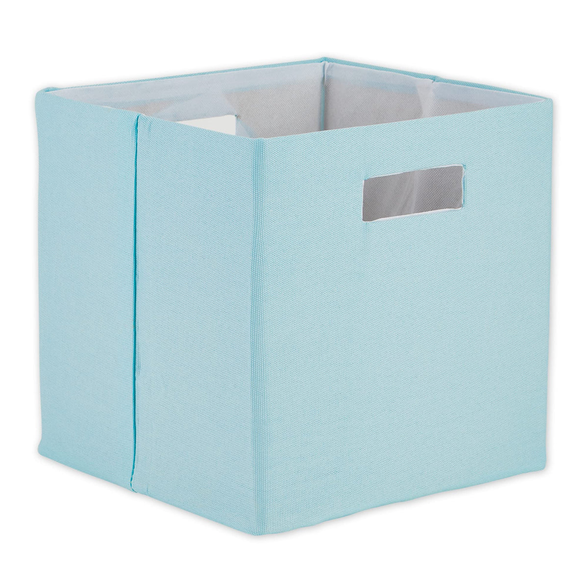 Dii Collapsible Polyester Storage Cube, Solid, Lightweight And Durable, Small Square, 11X11X11, Robin'S Egg Blue