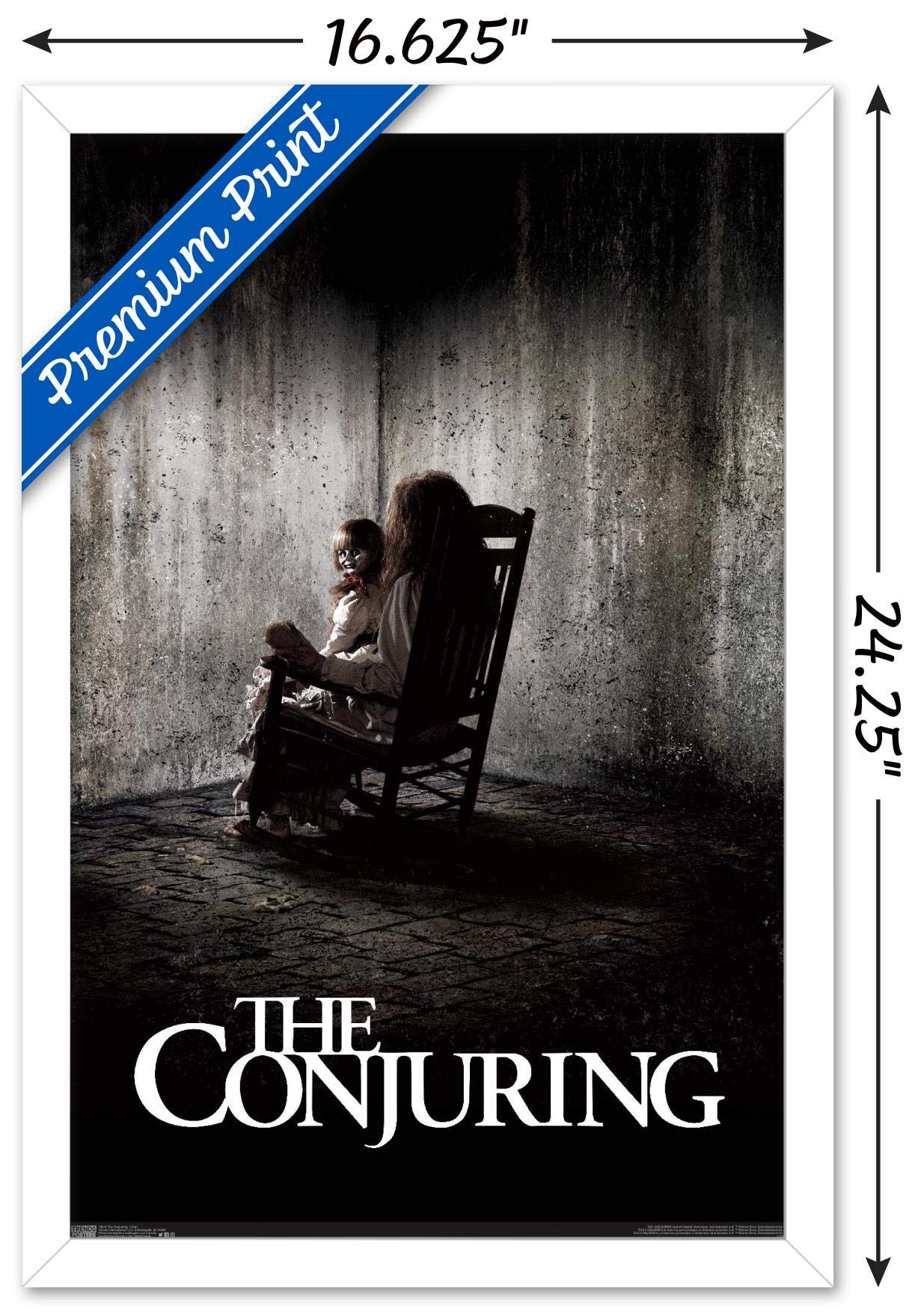 Trends International The Conjuring - Chair Wall Poster, 14.725'' X 22.375'', White Framed Version