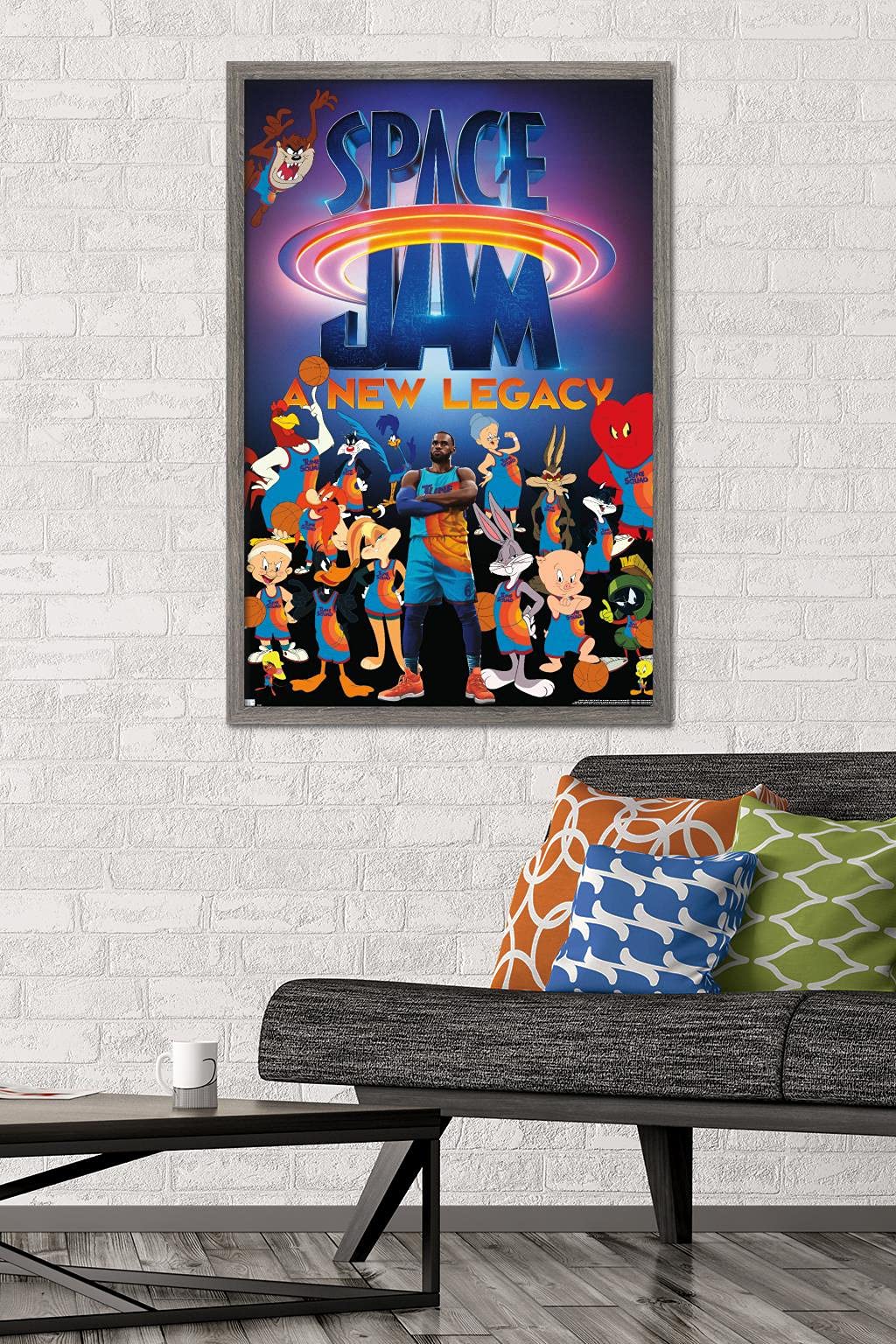 Trends International Space Jam: A New Legacy - Team Wall Poster, 22.375'' X 34'', Barnwood Framed Version