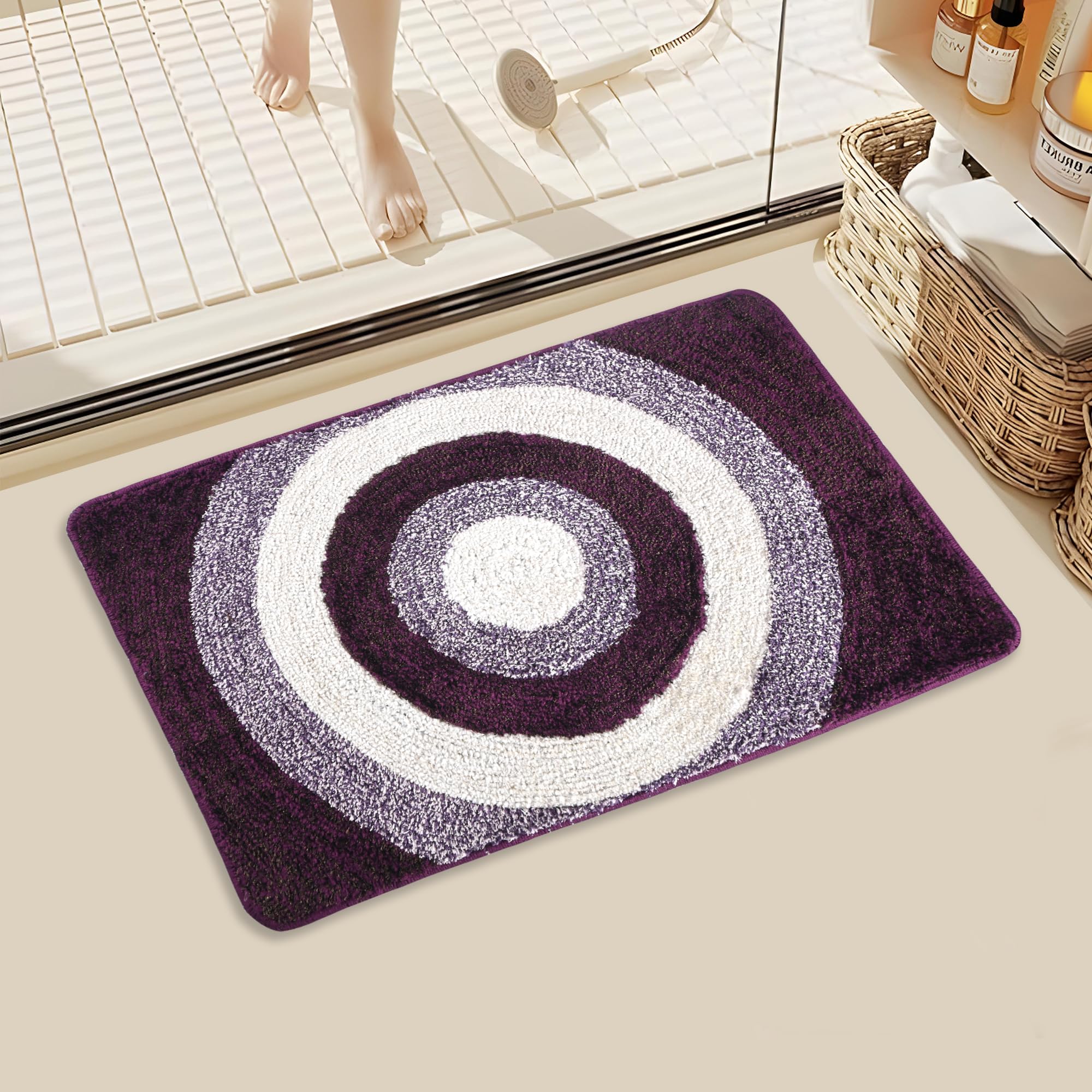 Kuber Industries 16X24 Inch Anti Skid Mat For Bathroom Floor | Anti Slip Paydan/Footmat For Home & Kitchen | Doormat & Bathroom 