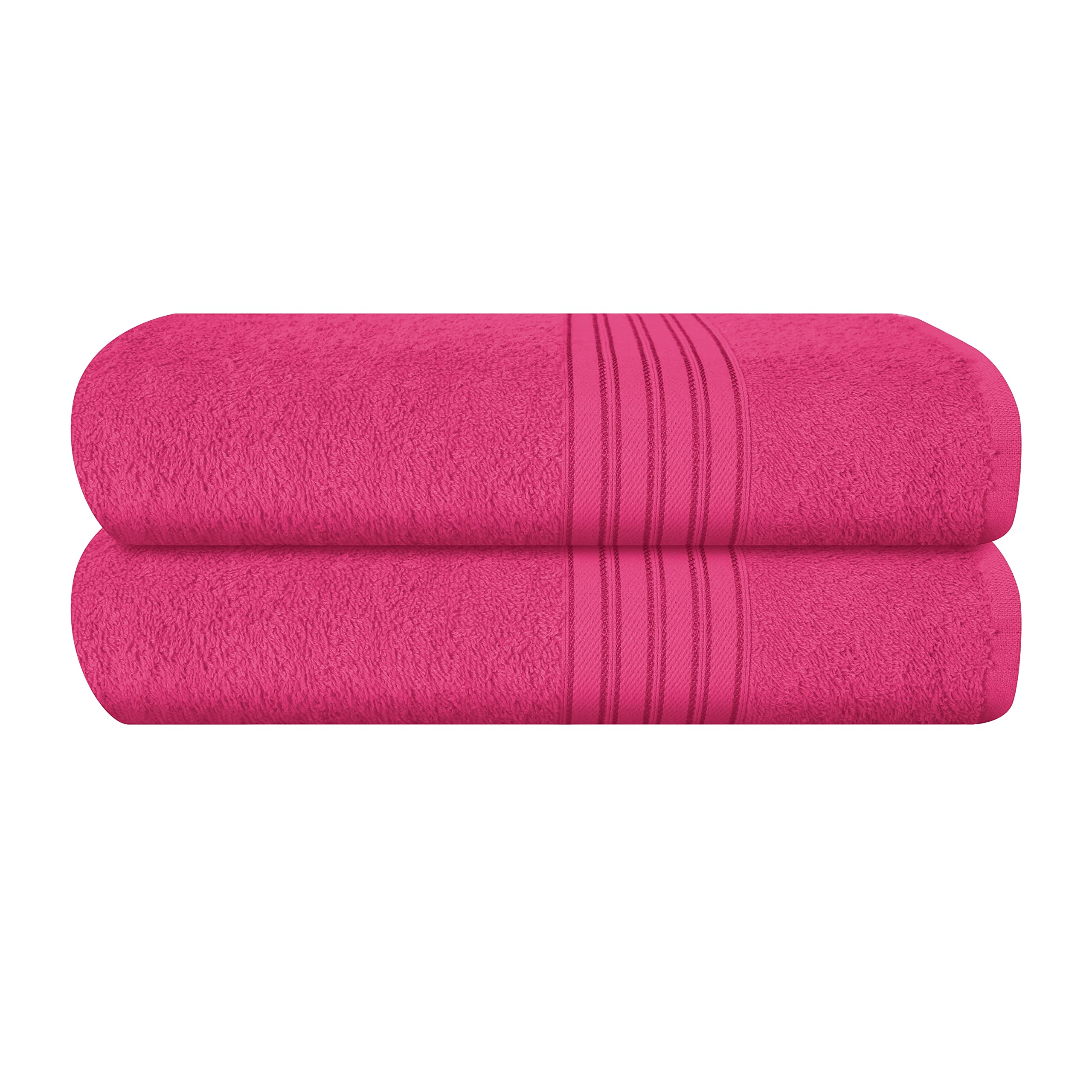 Boutiquo 100% Cotton 2 Pack Bath Towel Set 28X55, Eco-Friendly Large Bath Towels, Compact Quickdry Lightweight Soft & Highly Abs