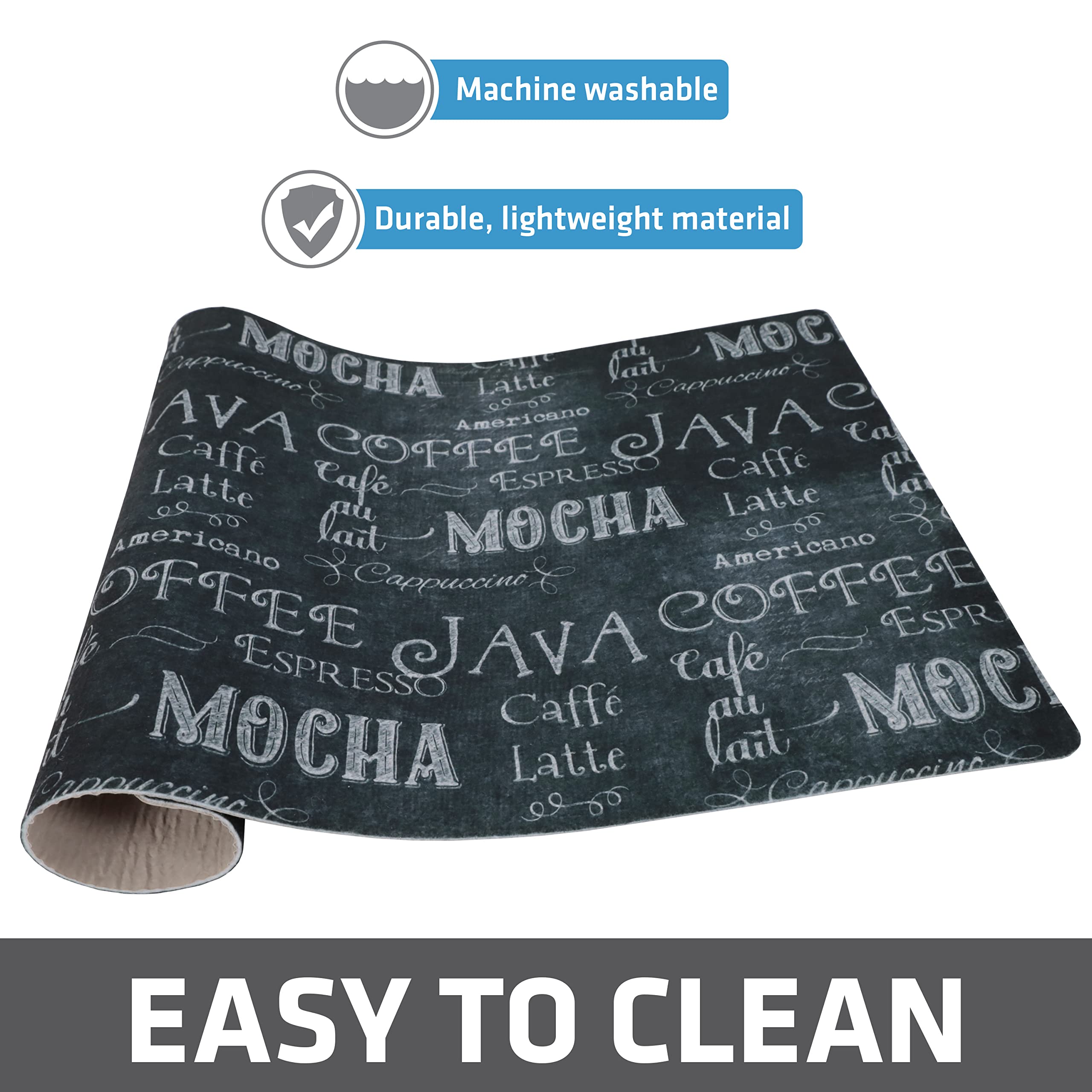 Drymate Coffee Maker Mat, (Coffee Station Bar Accessory) Protects Kitchen Countertops From Spills, Stains  Scratches - Absorbent