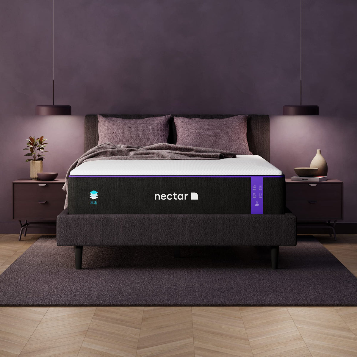 Nectar Premier Full Mattress 13'' - Medium Firm Gel Memory Foam Mattress - 5 Layers Of Comfort - Dual Action Cooling Tech - 365-