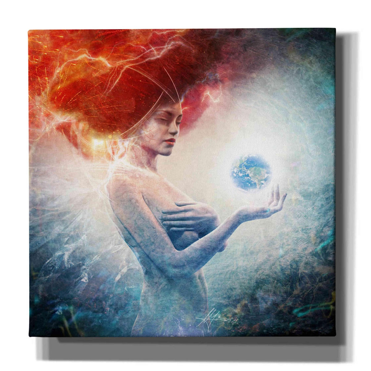 Cortesi Home 'Living Frequencies' By Mario Sanchez Nevado, Canvas Wall Art, 18'' X 18''