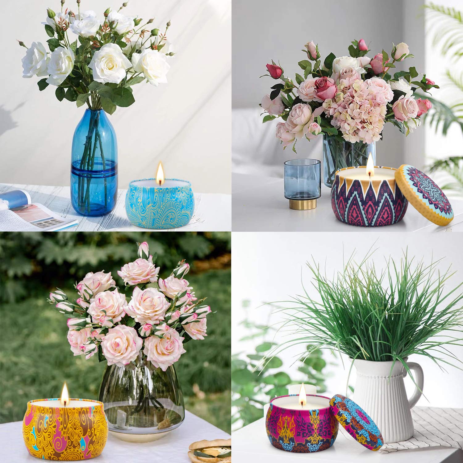 Aromatherapy Candle Comes with Rich fragrances and Beautiful Package.They are Appropriate for Any Holiday or Special Event,Such