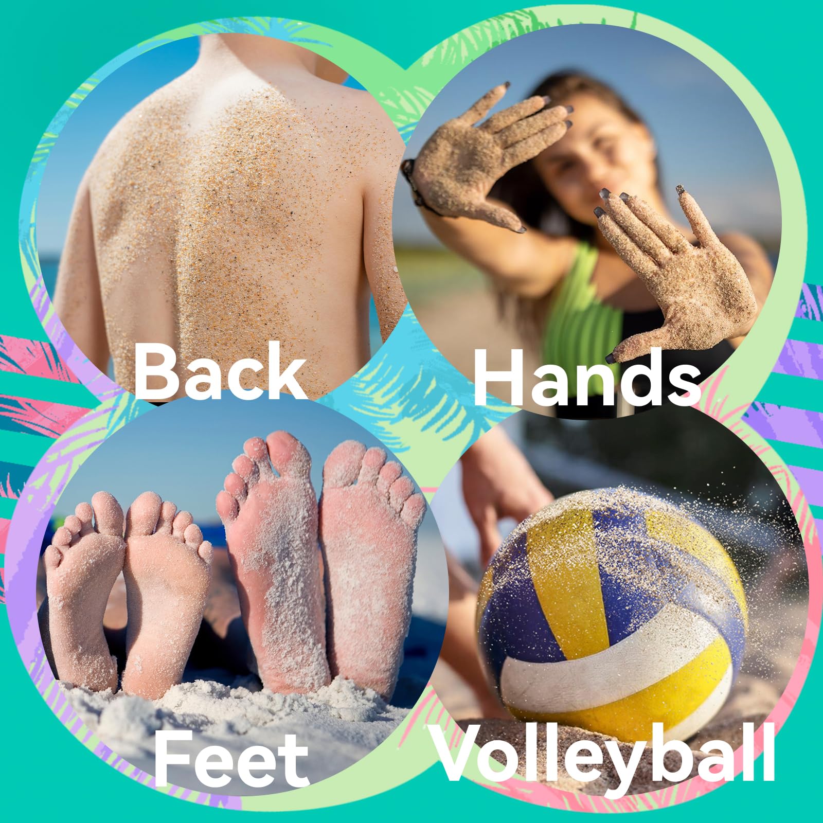 Beach Sand Remover Sand Eraser Wipe Mitt Family Kids Women 2024 Summer Vacation Essentials European Mexico Costa Rica Bahamas Tr