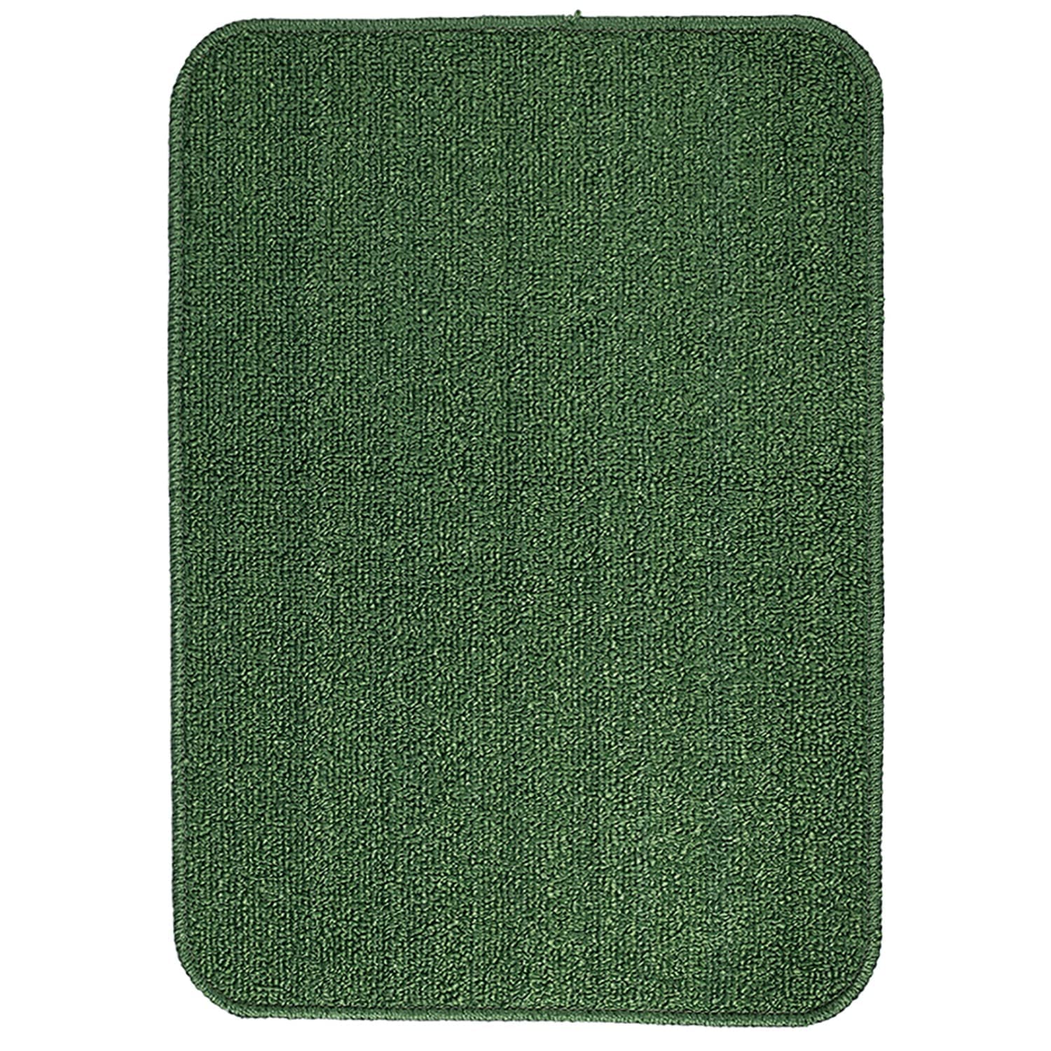 SARAL HOME EASY LIVING Saral Home Green Polypropylene Anti Skid Rectangular Bathmat - 45X60 Cm