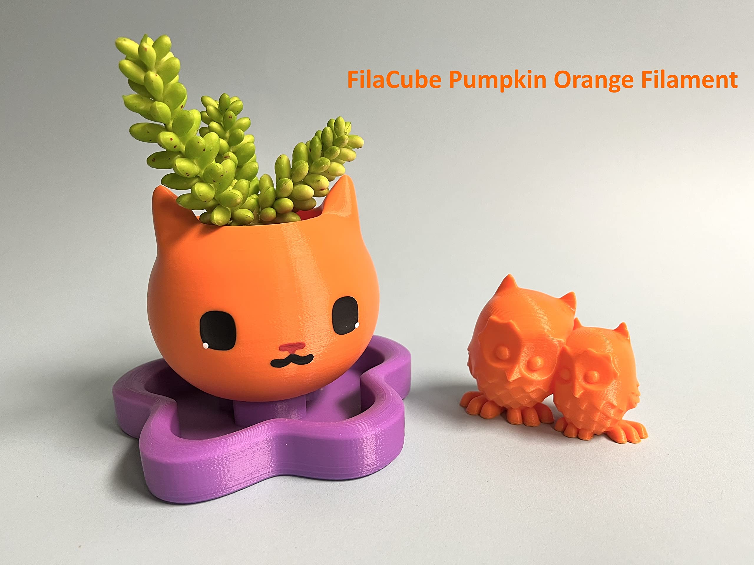 Halloween Pumpkin Orange 175Mm Filacube Pla 2 3D Printer Filament 1Kg Halloween Pumpkins Made In Usa]