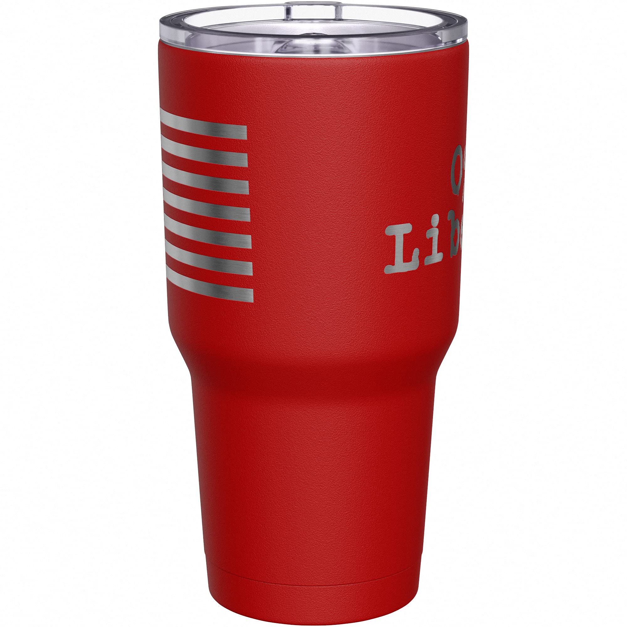 We The People Holsters - 0% Liberal - Anti Liberal Cup - American Flag Coffee Travel Mug - Republican Coffee Mug - Double Insulated Tumbler - 30 oz