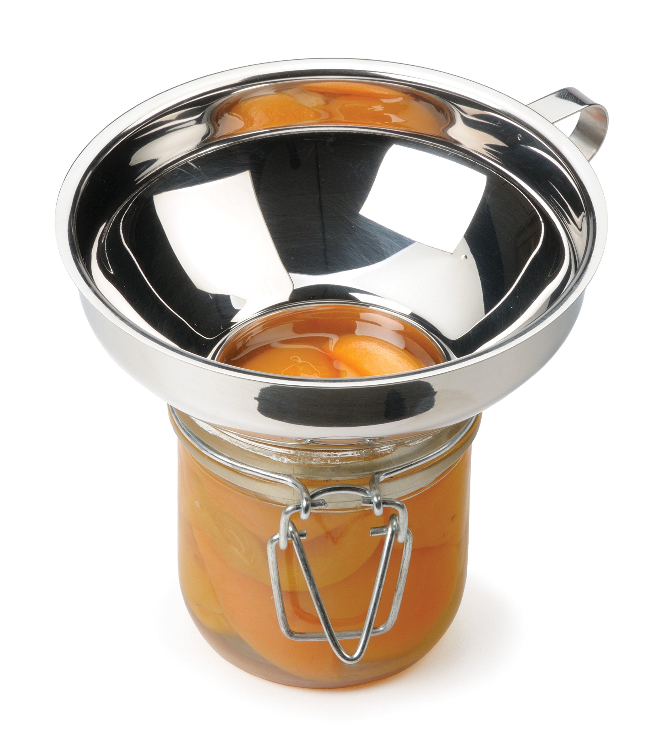 Rsvp International Endurance Canning Collection Non-Reactive 18/8 Stainless Steel, Dishwasher Safe, Funnel, 2-1/4