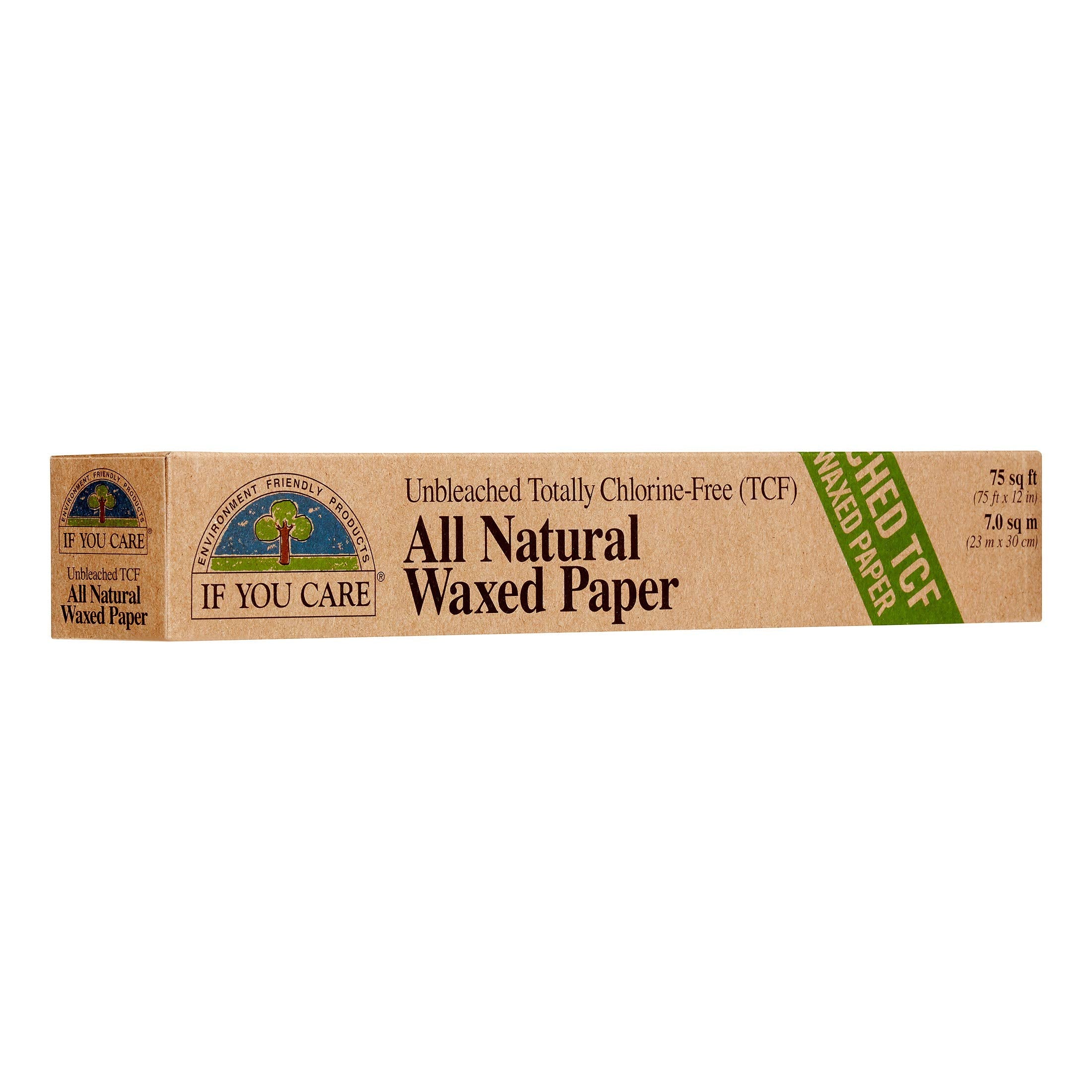 If You Care | All-Natural Waxed Paper | 100% Unbleached Totally Chlorine-Free | Soybean Wax | 1 Ct
