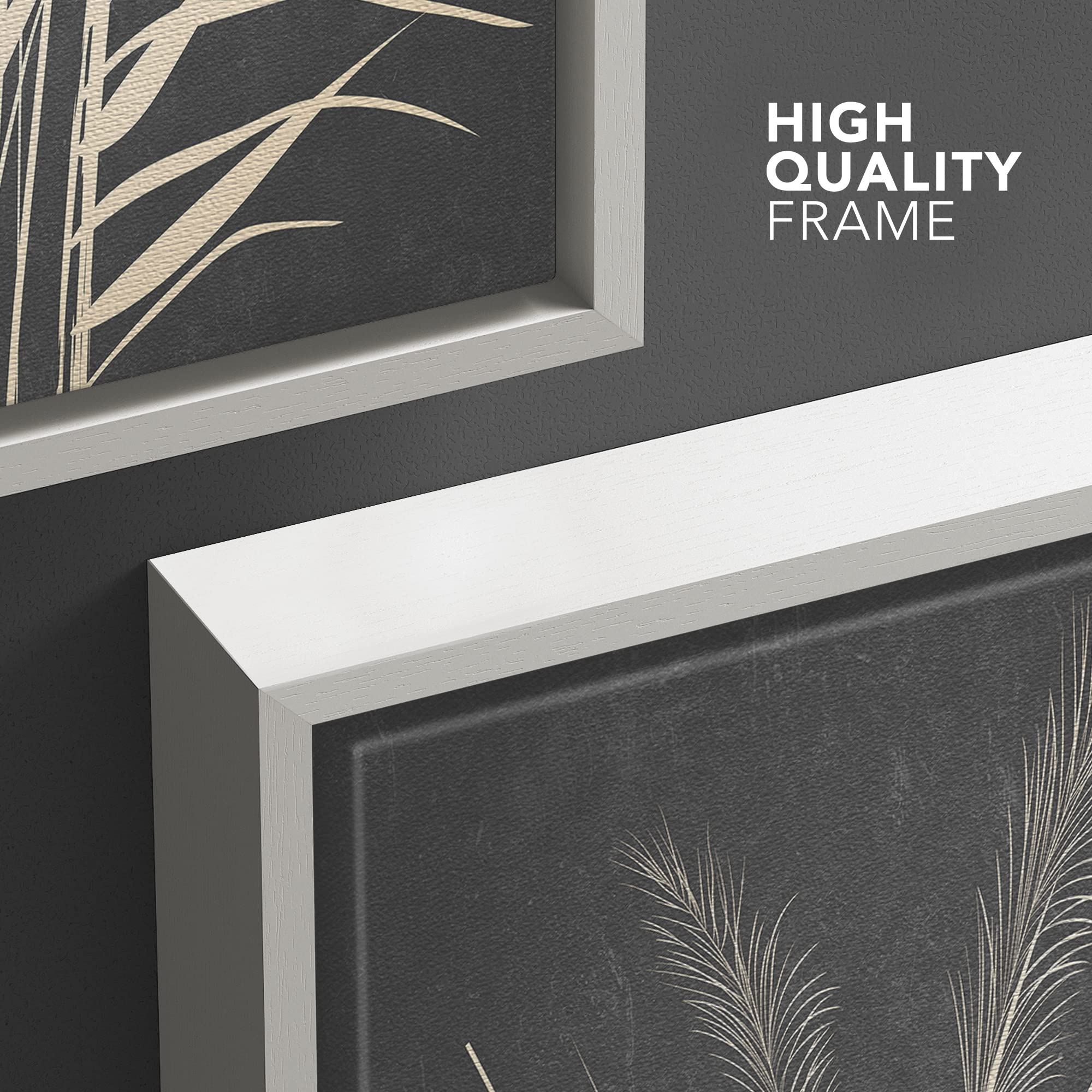 Wall26 Framed Canvas Print Wall Art Duotone Country Farm Wheat Field Plants Nature Wilderness Digital Art Modern Art Rustic Rela