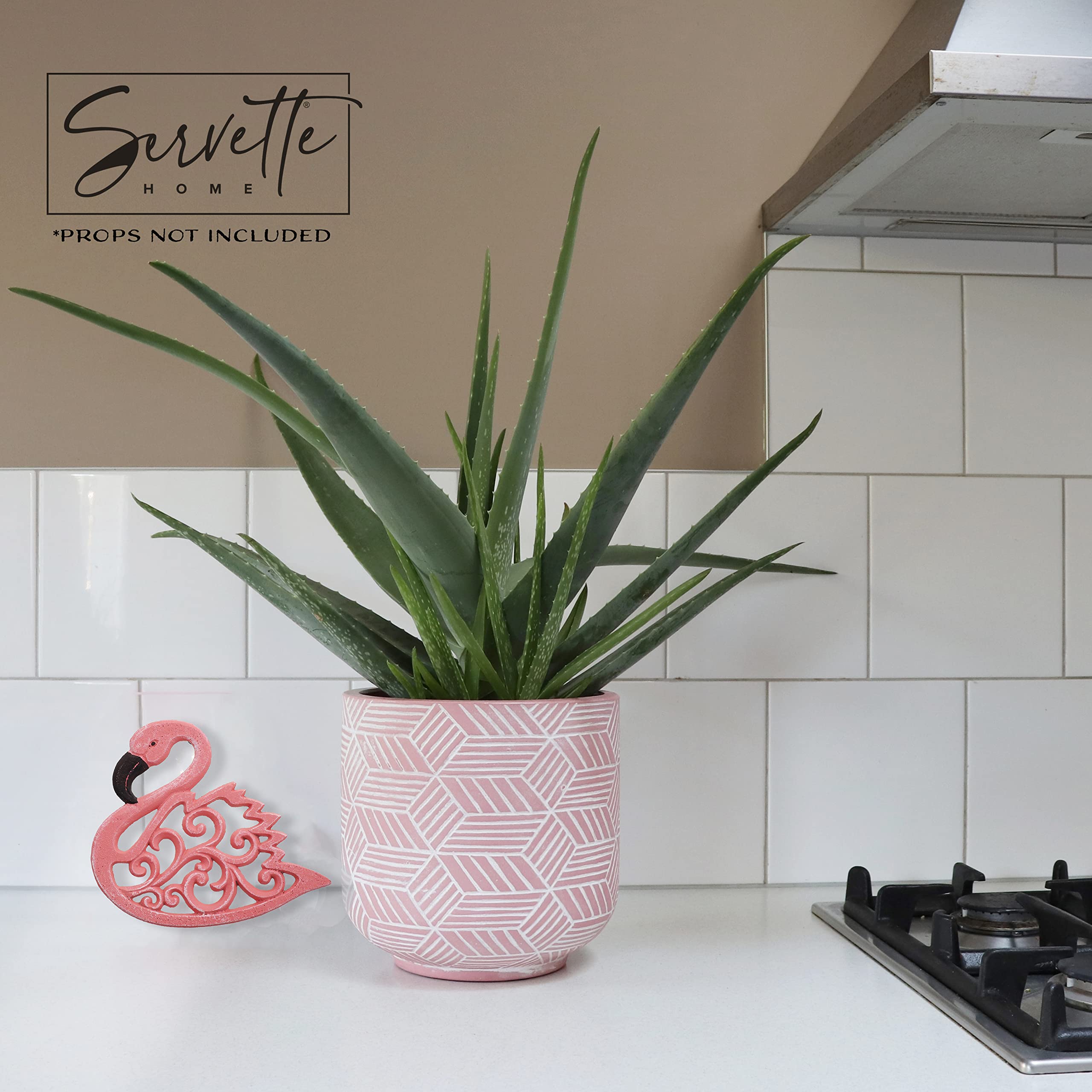 Cast Iron Pink Flamingo Trivets For Hot Dishes