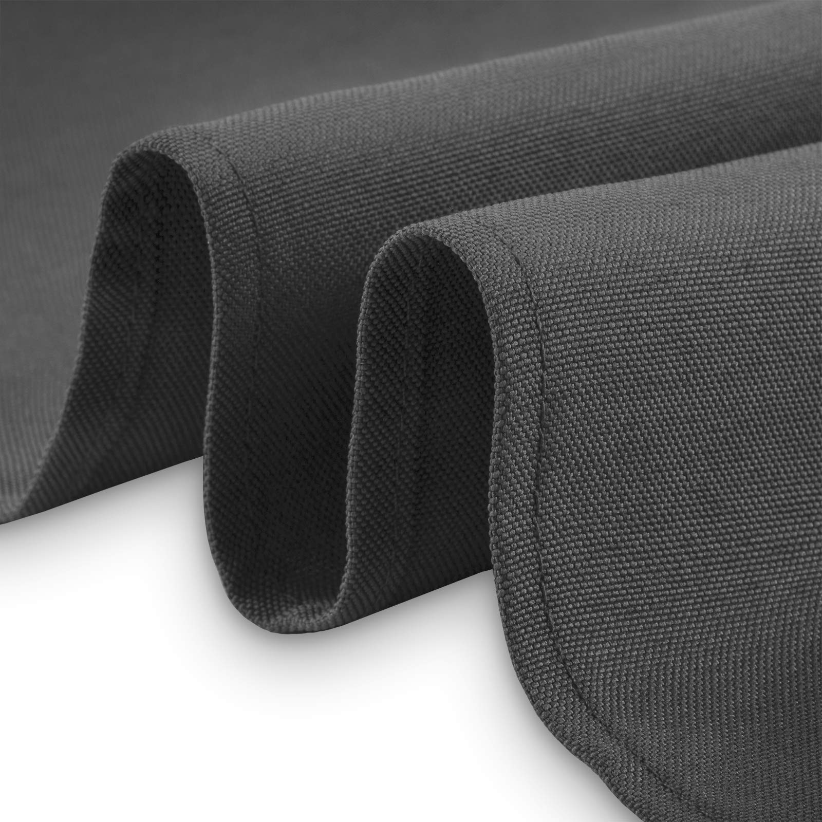Lann'S Linens - 120 Round Premium Tablecloth For Wedding/Banquet/Restaurant - Polyester Fabric Table Cloth - Dark Gray