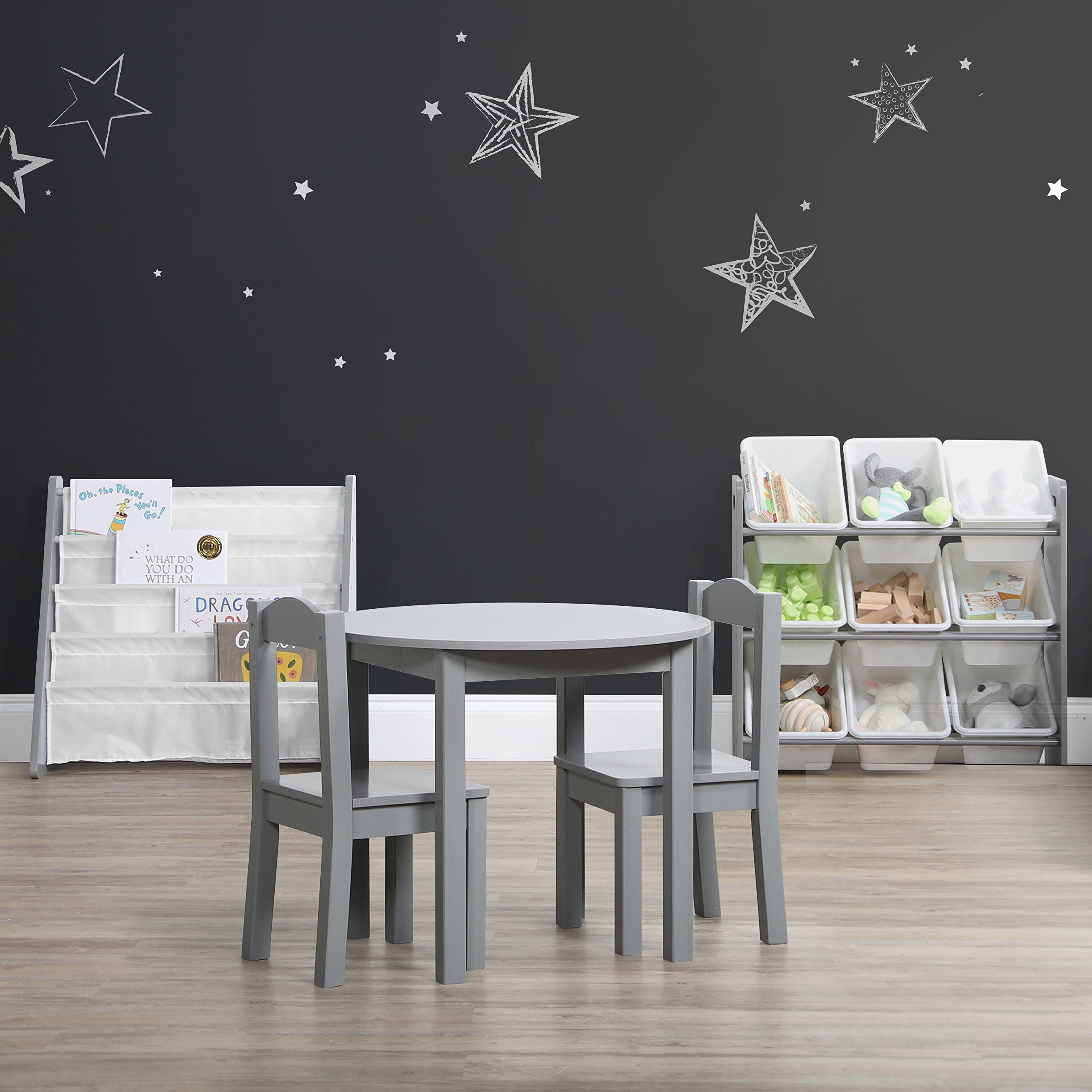 Humble Crew  Grey/White Toy Organizer  9 Bin Storage  24 '' Tall