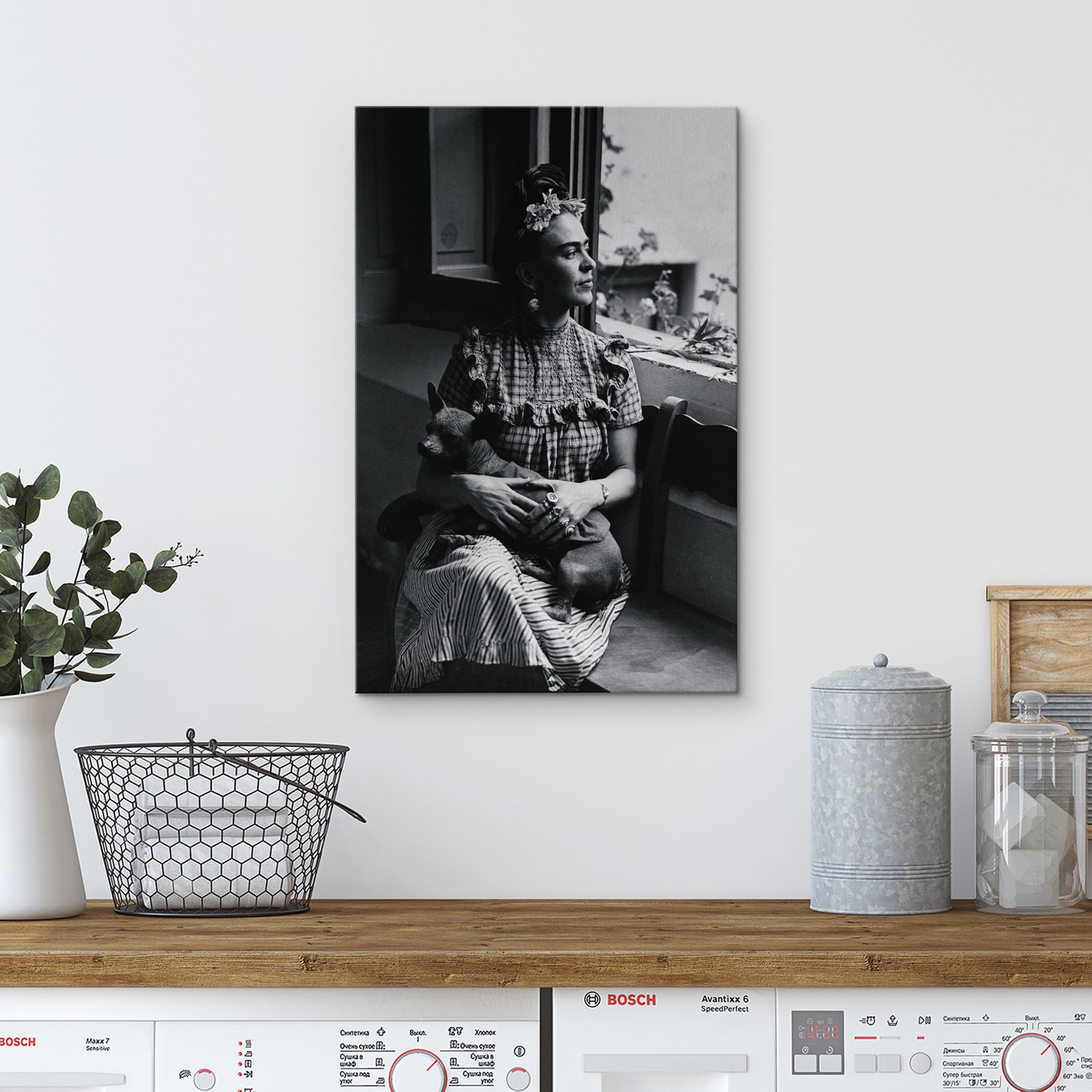 Wall26 Canvas Print Wall Art Master Artist Famous Mexican Painter Frida Kahlo Historic Classic Photography Realism Traditional P