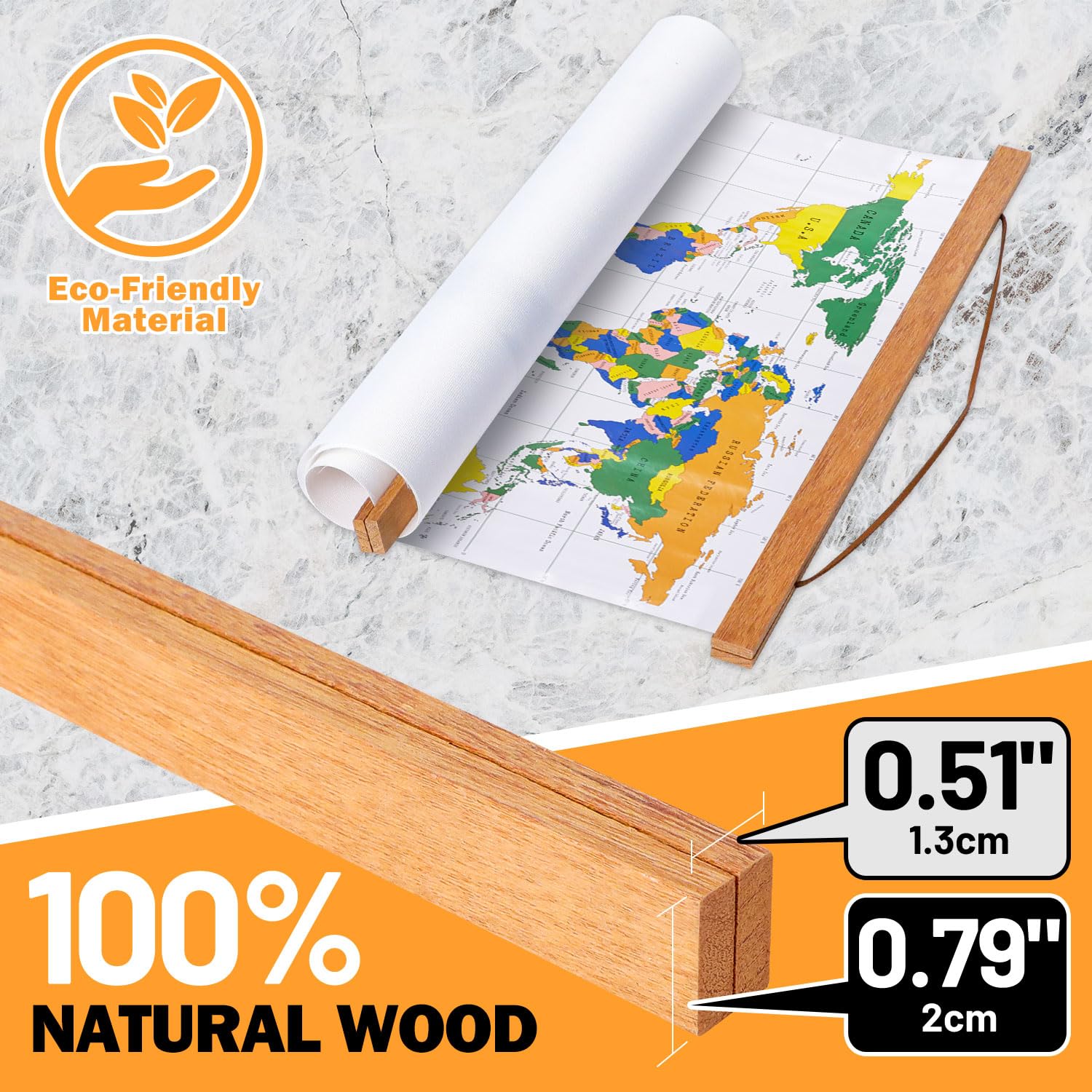 Benjia 30X20 30X40 30X30 Poster Frame, Magnetic Light Wood Wooden Frame Hanger For Photo Picutre Canvas Artwork Art Print Wall H