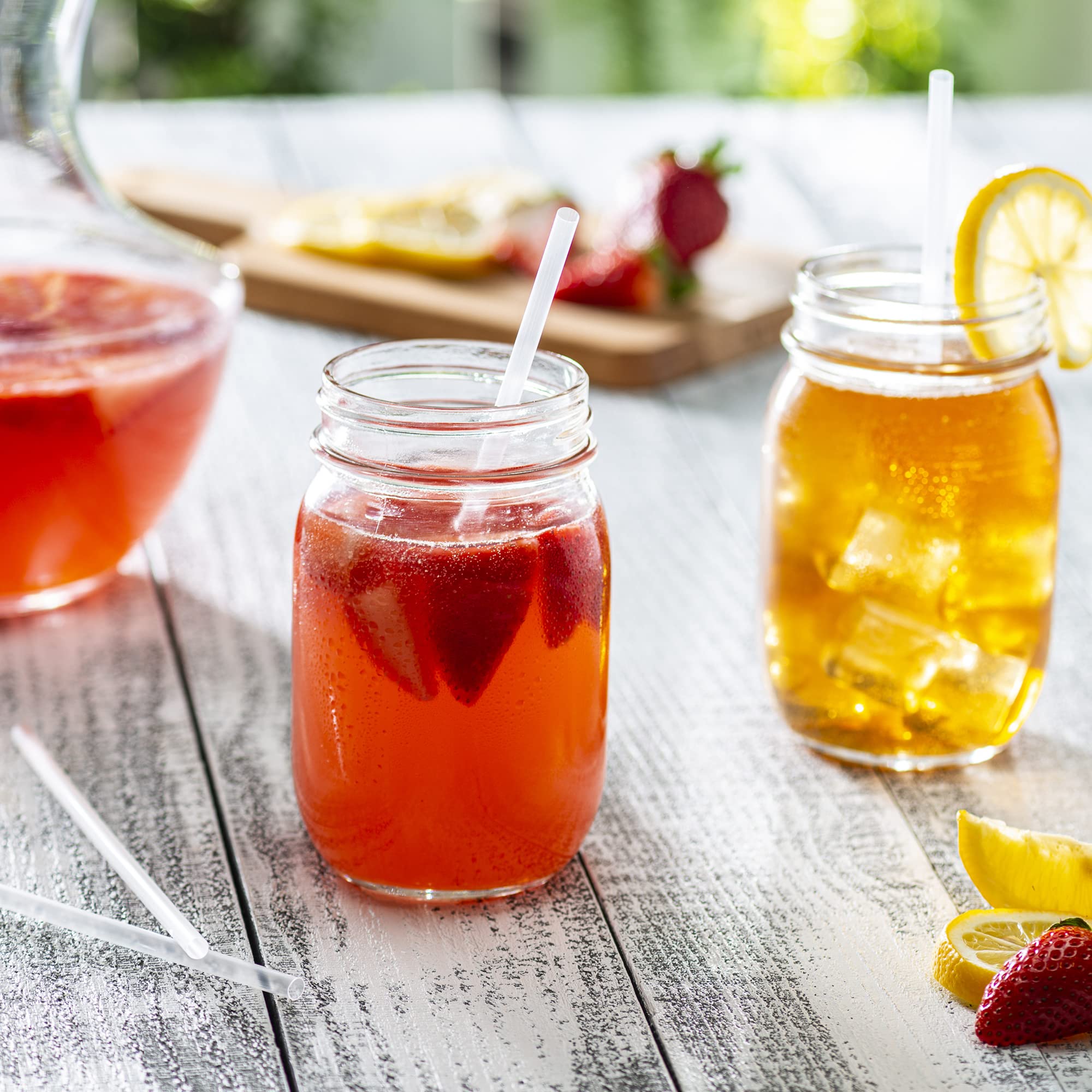 Comfy Package, [500 Pack] Disposable Plastic Drinking Straws - 7.75'' High - Clear