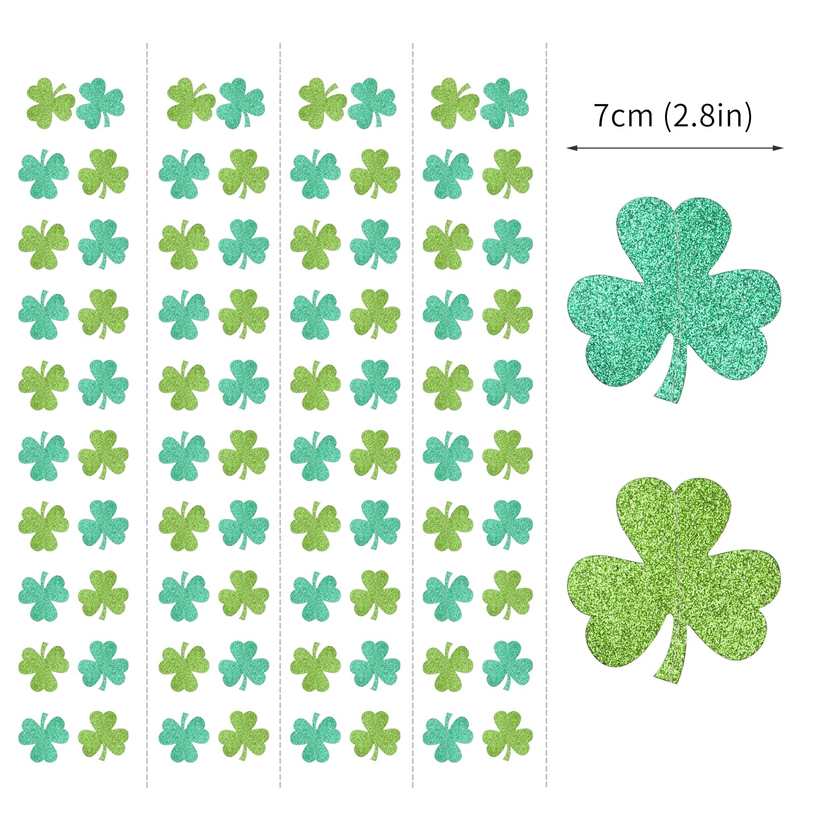 St-Saint Patricks-Day Decorations Shamrock Green-Garland - 35ft St. Patrick s Day Decorations Hanging Decoration Streamers Banne