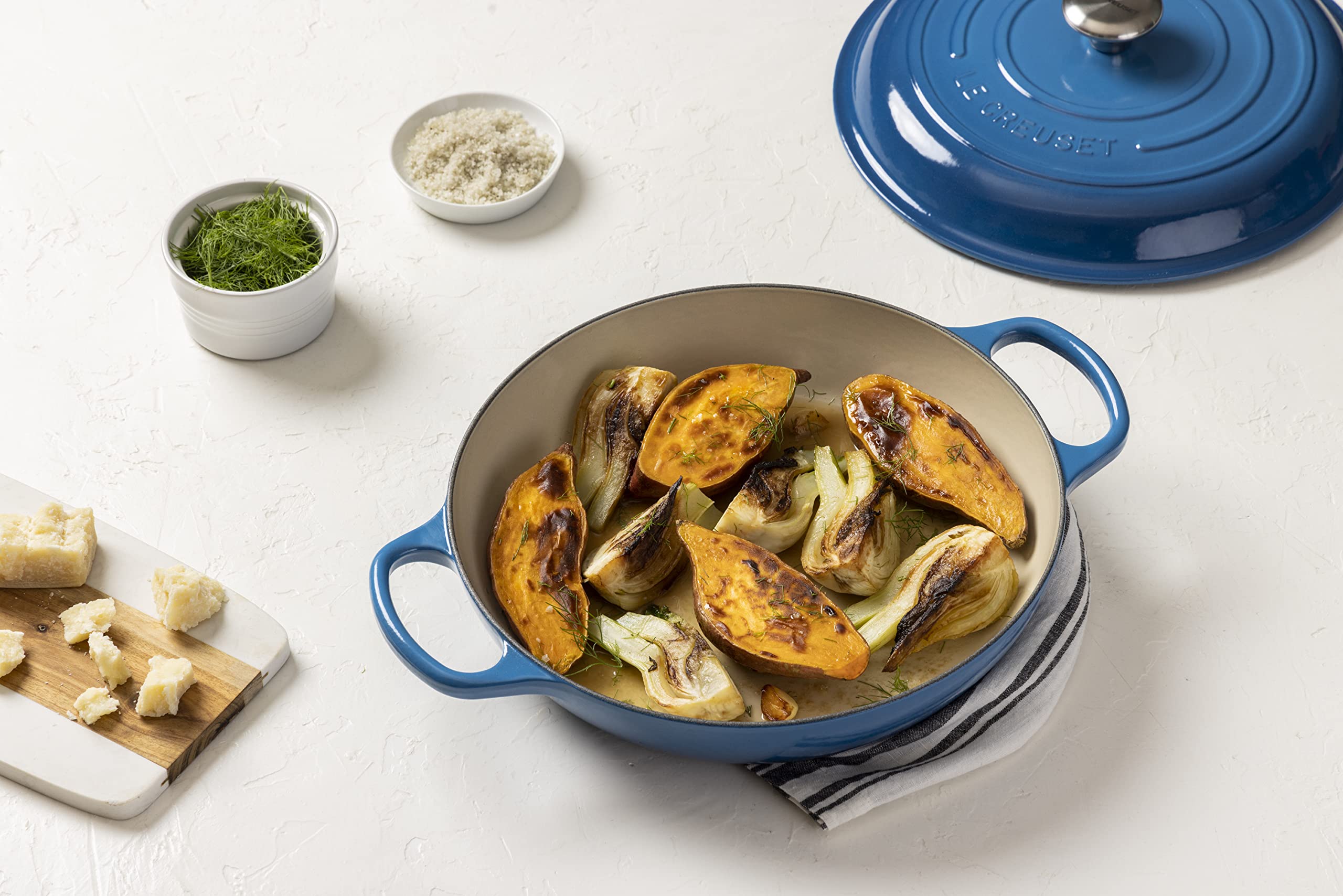 Le Creuset Enameled Cast Iron Signature Braiser, 2.25 Qt., Marseille
