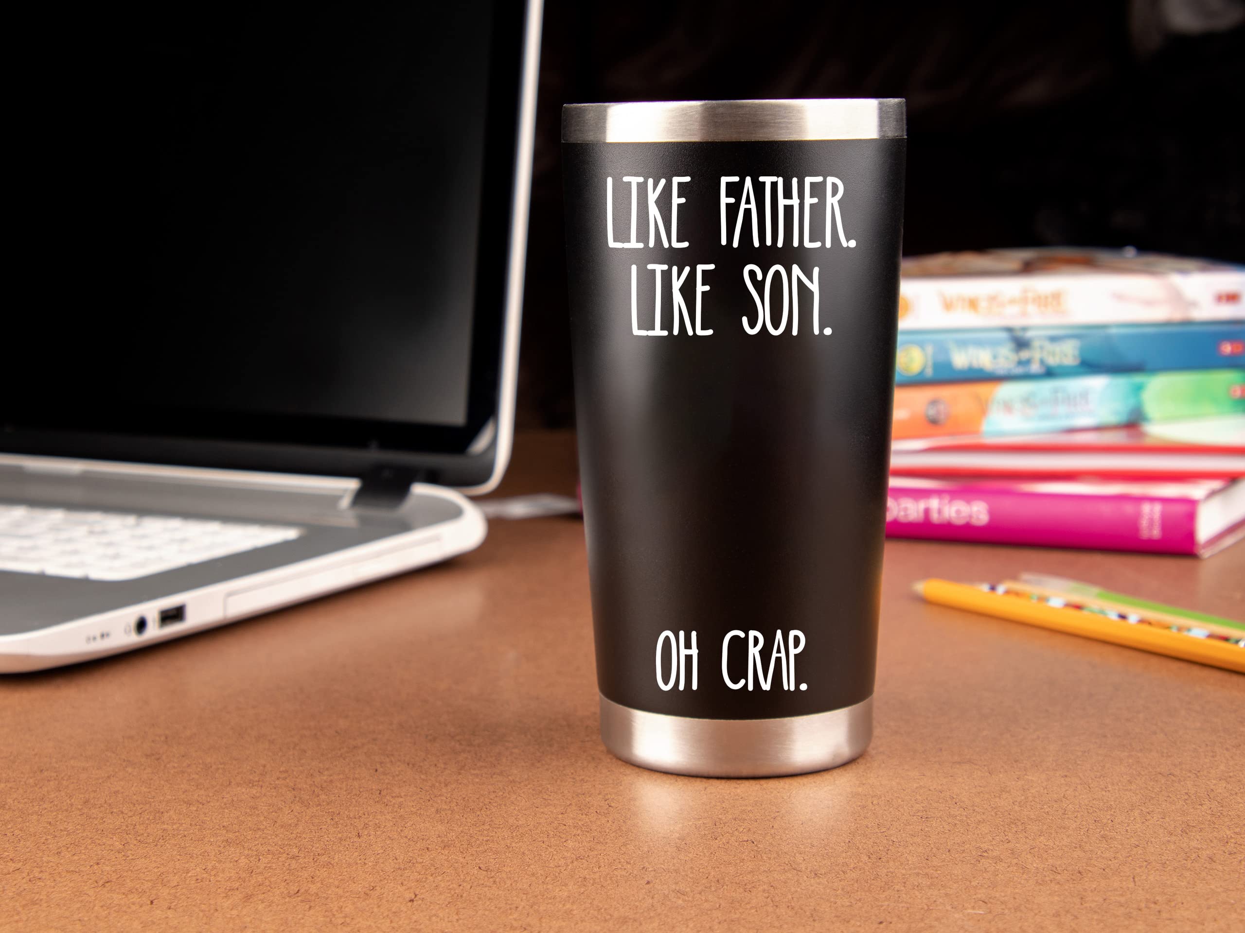 Klubi Dad Gifts From Son - Like Father Like Son Fathers Day Gift From Son Funny Dad Birthday Gifts From Son 20 Ounce Dad Tumbler